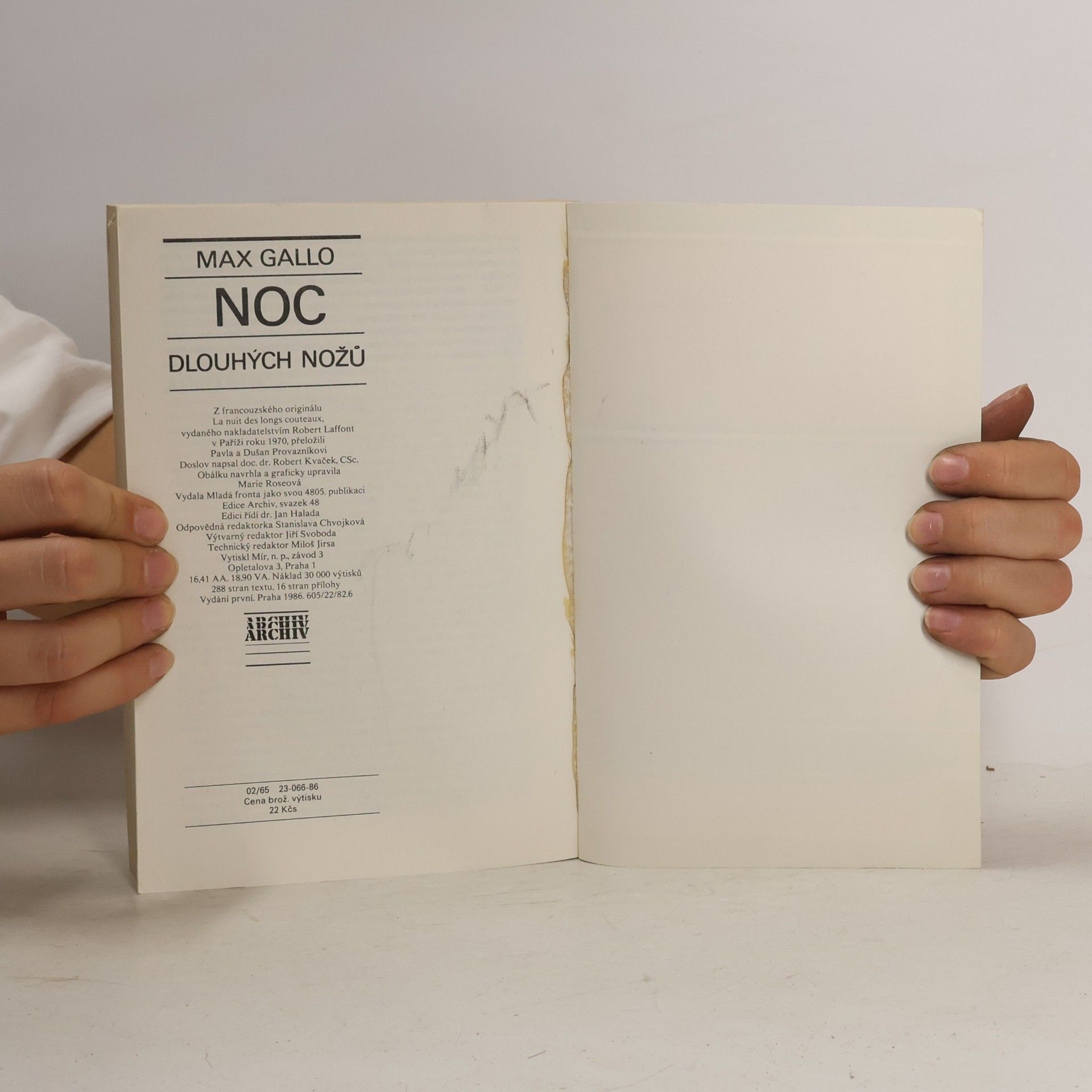 Max Gallo Noc dlouhých nožů