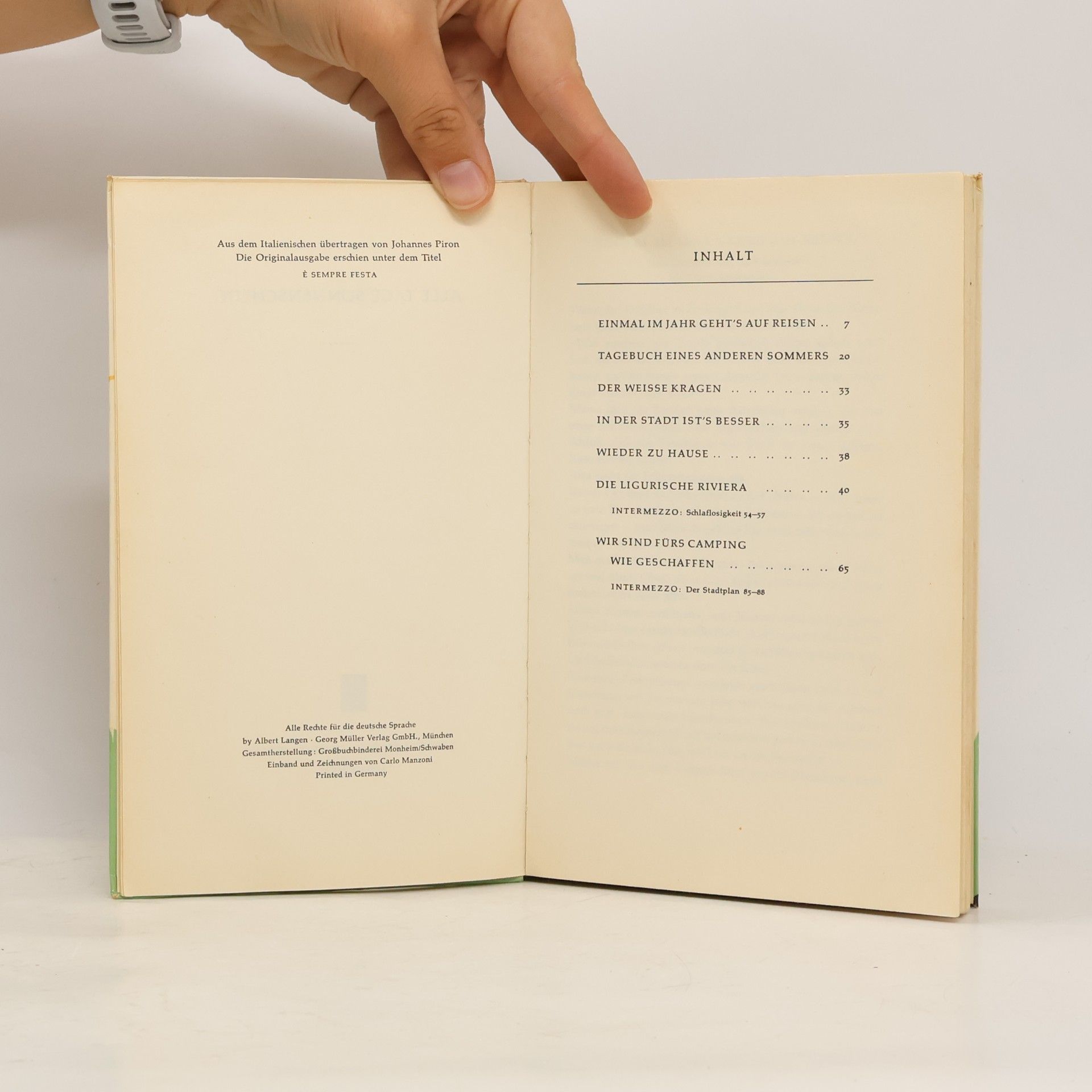 C. Manzoni Alle Tage Sonnenschein