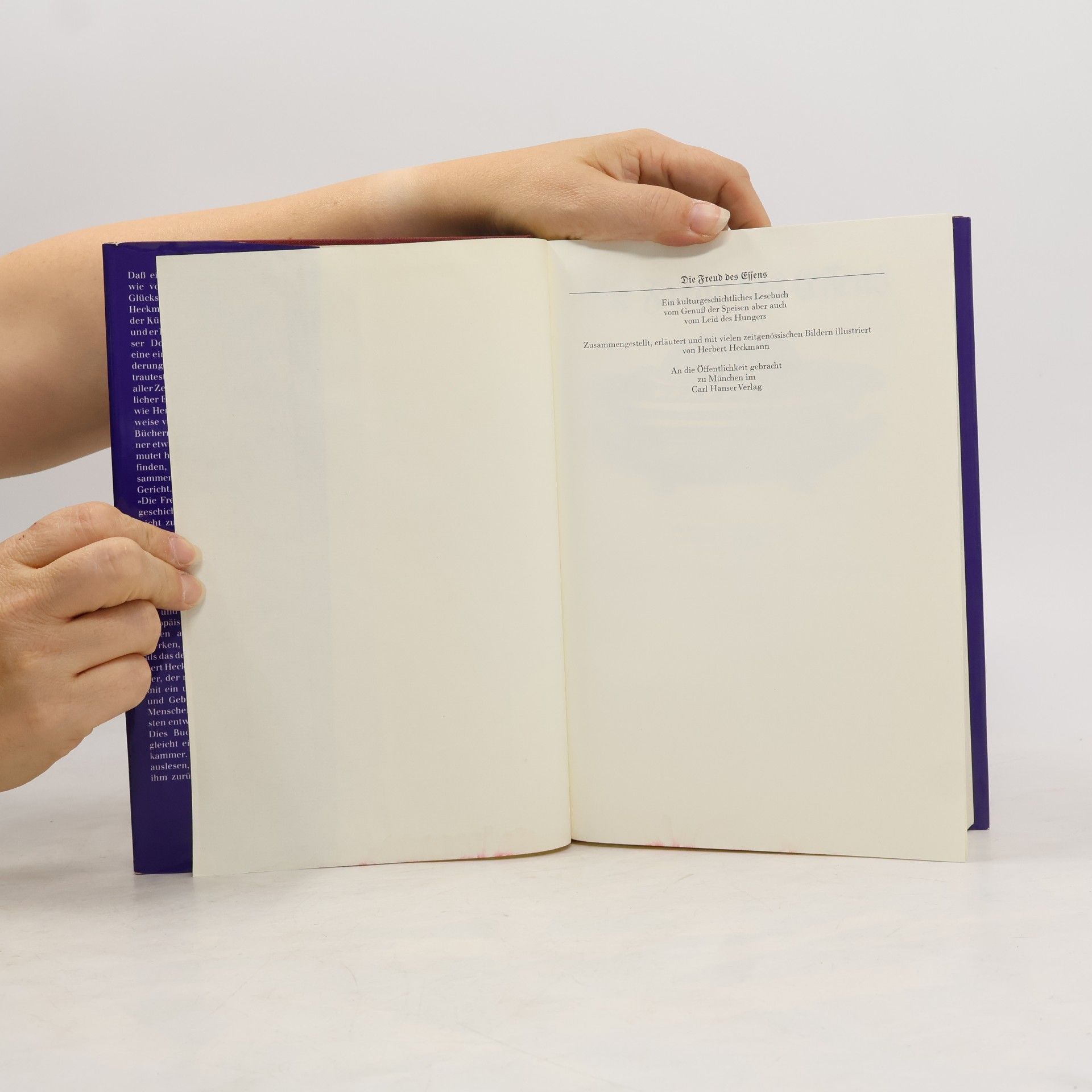 Herbert Heckmann Die Freud des Essens