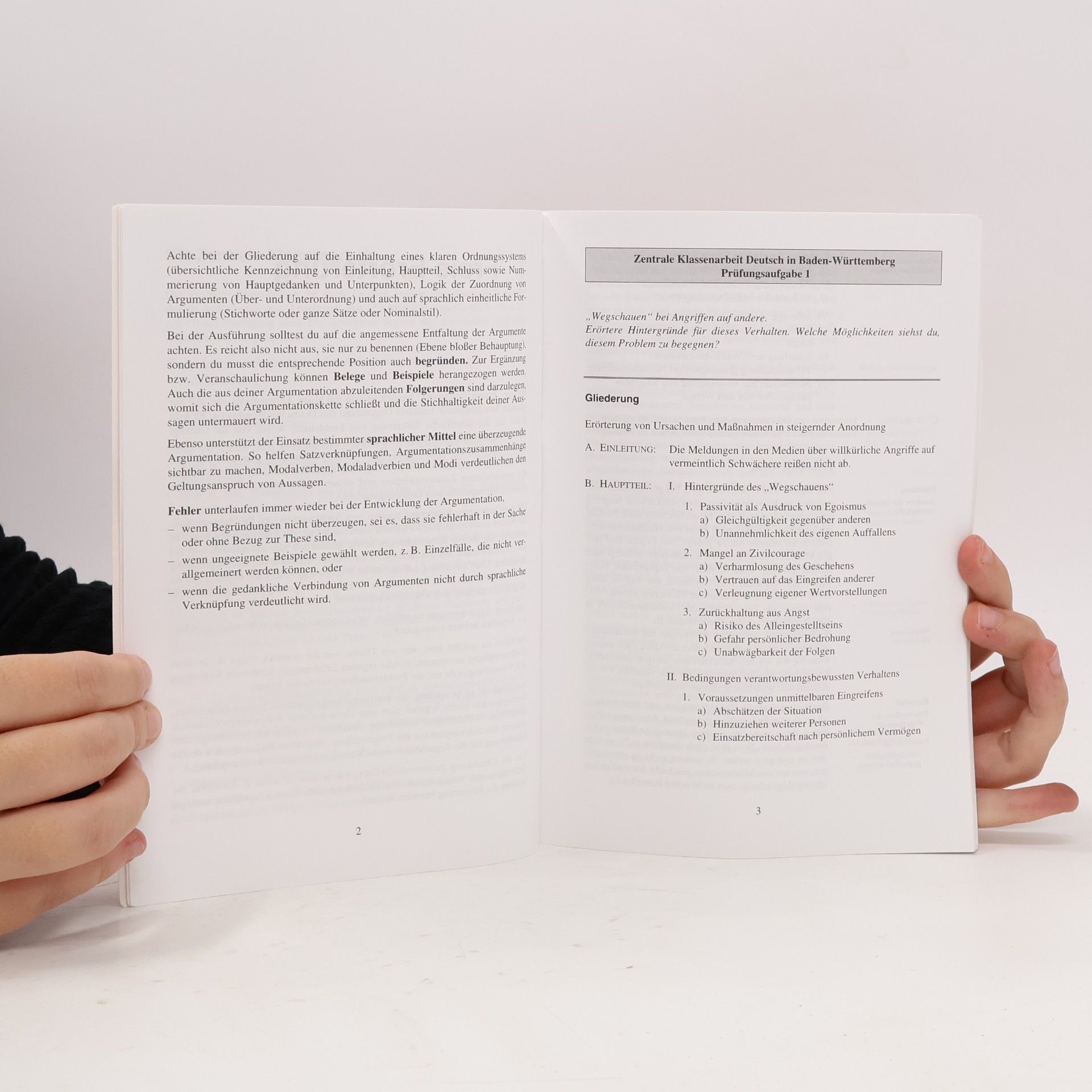 Axel Neugeborn Zentrale Klassenarbeit Deutsch