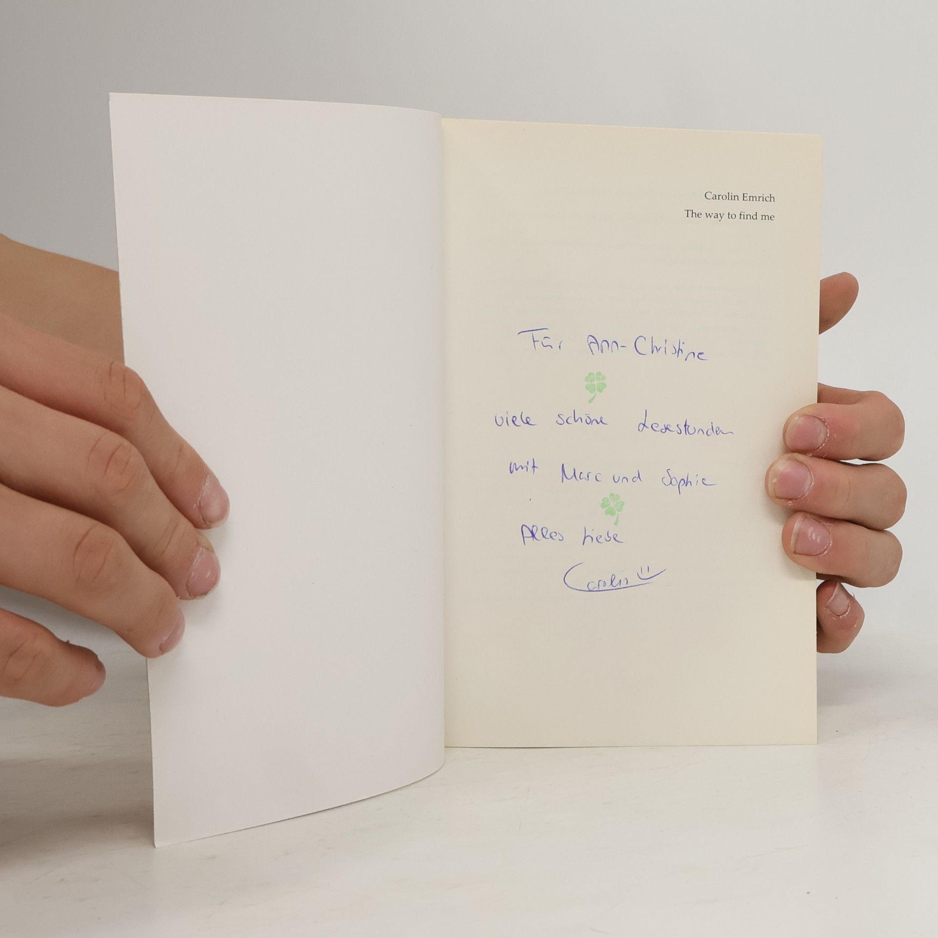 Carolin Emrich The way to find me: Sophie & Marc