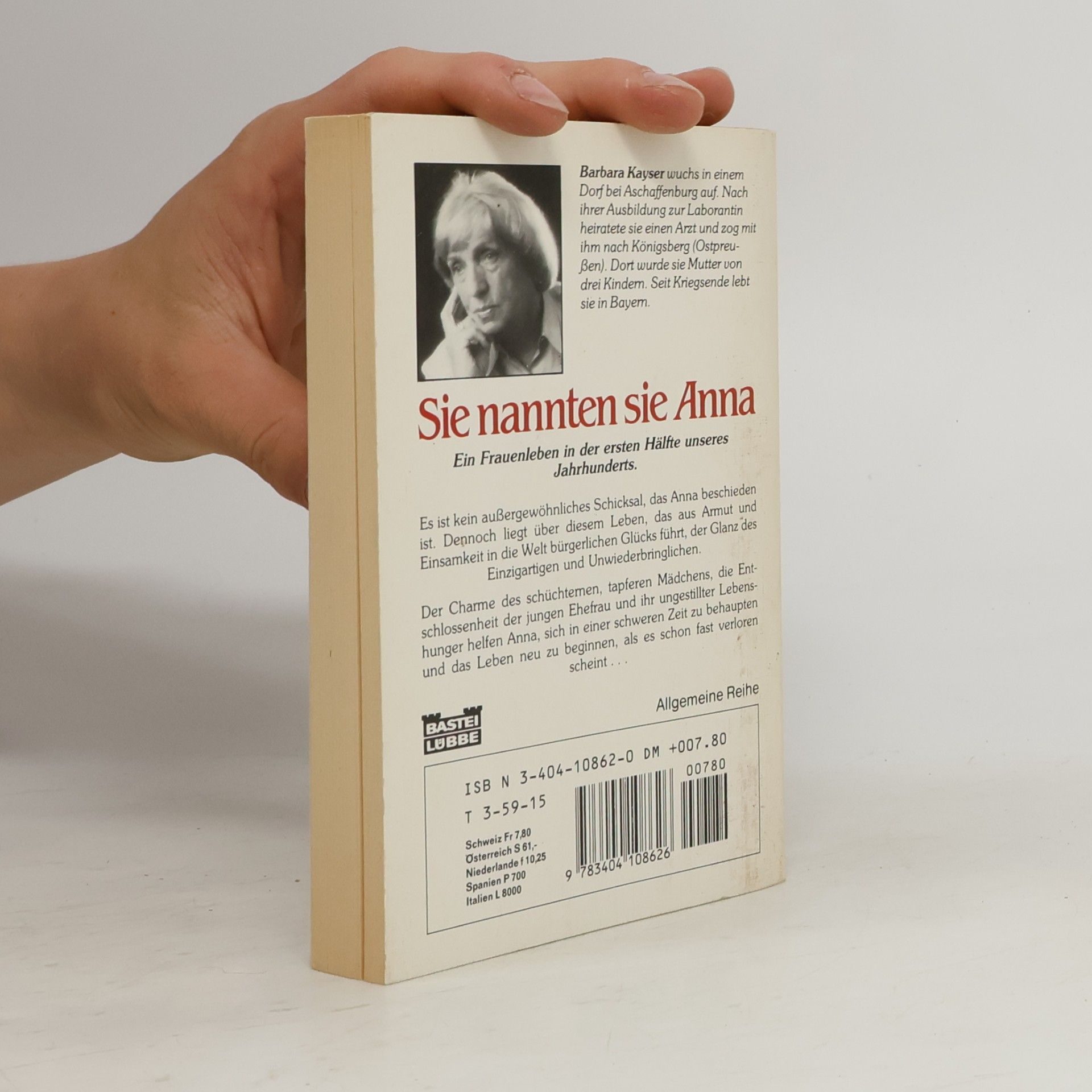 Barbara Kayser Sie nannten sie Anna