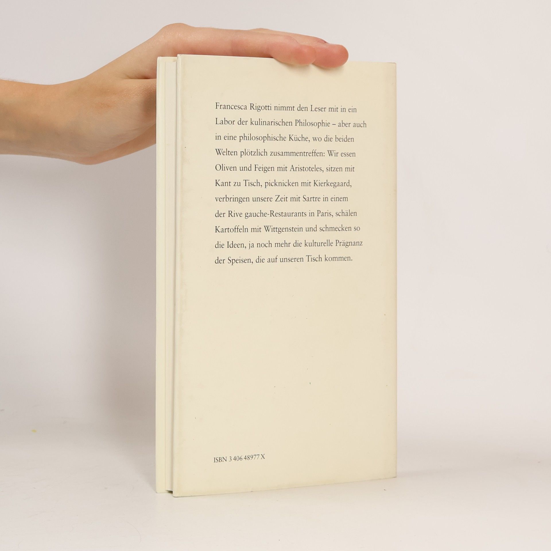 Francesca Rigotti Philosophie in der Küche