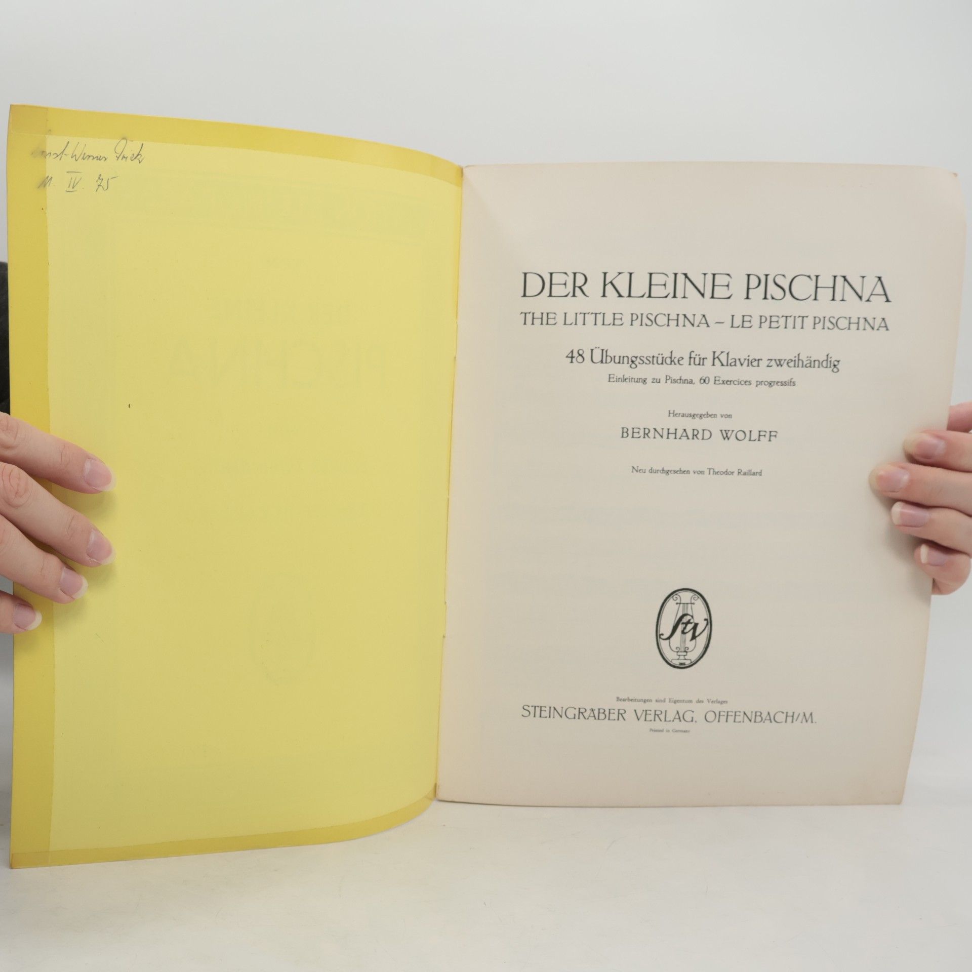 B. Wolff Der Kleine Pischna