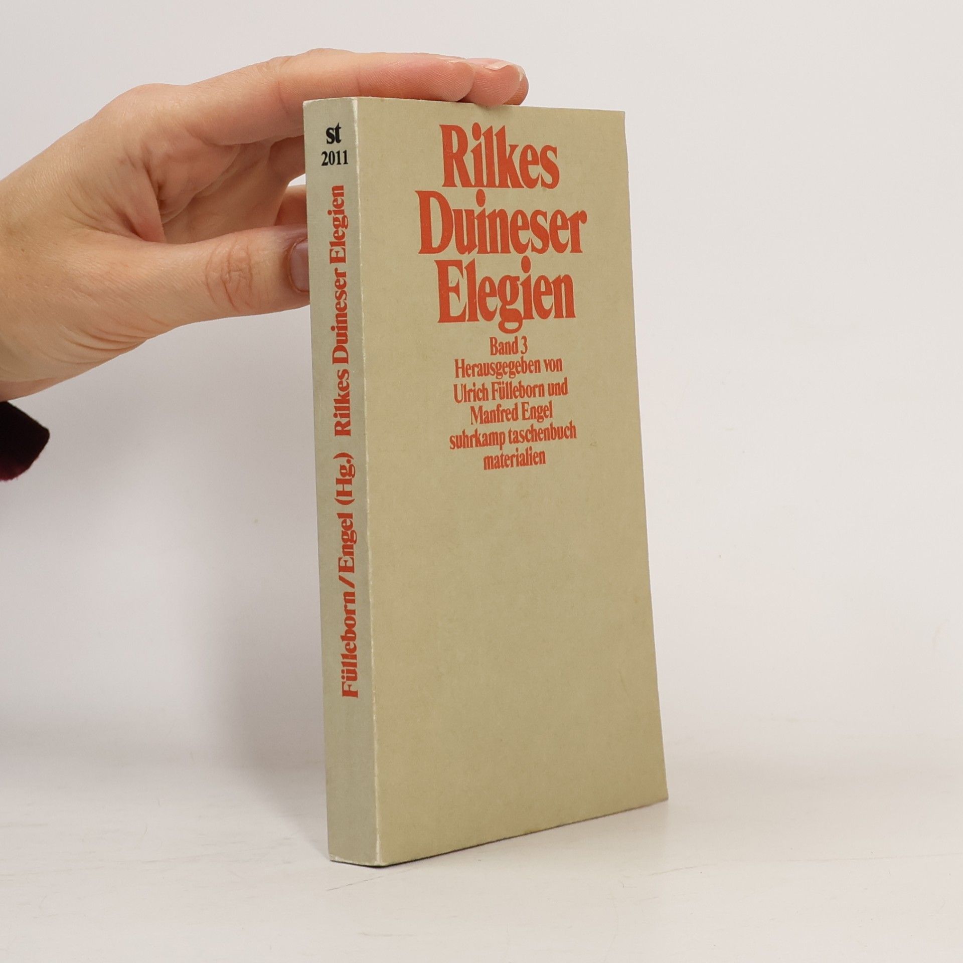 Rainer Maria Rilke Rilkes Duineser Elegien: Band 3