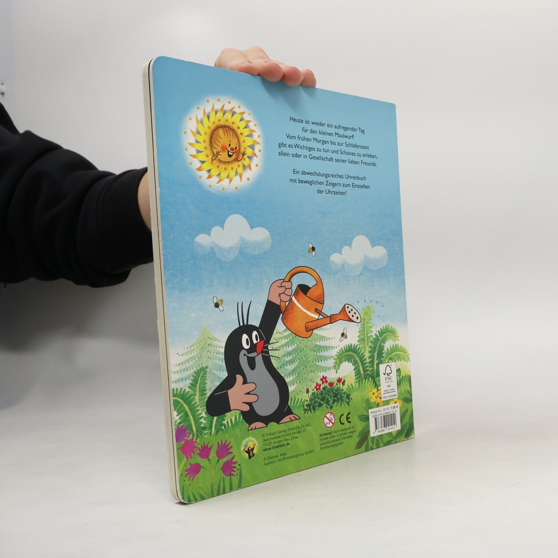 Autorenkollektiv Trötsch Der kleine Maulwurf Uhrenbuch. Entdeckerbuch Beschäftigungsbuch Spielbuch Lernbuch