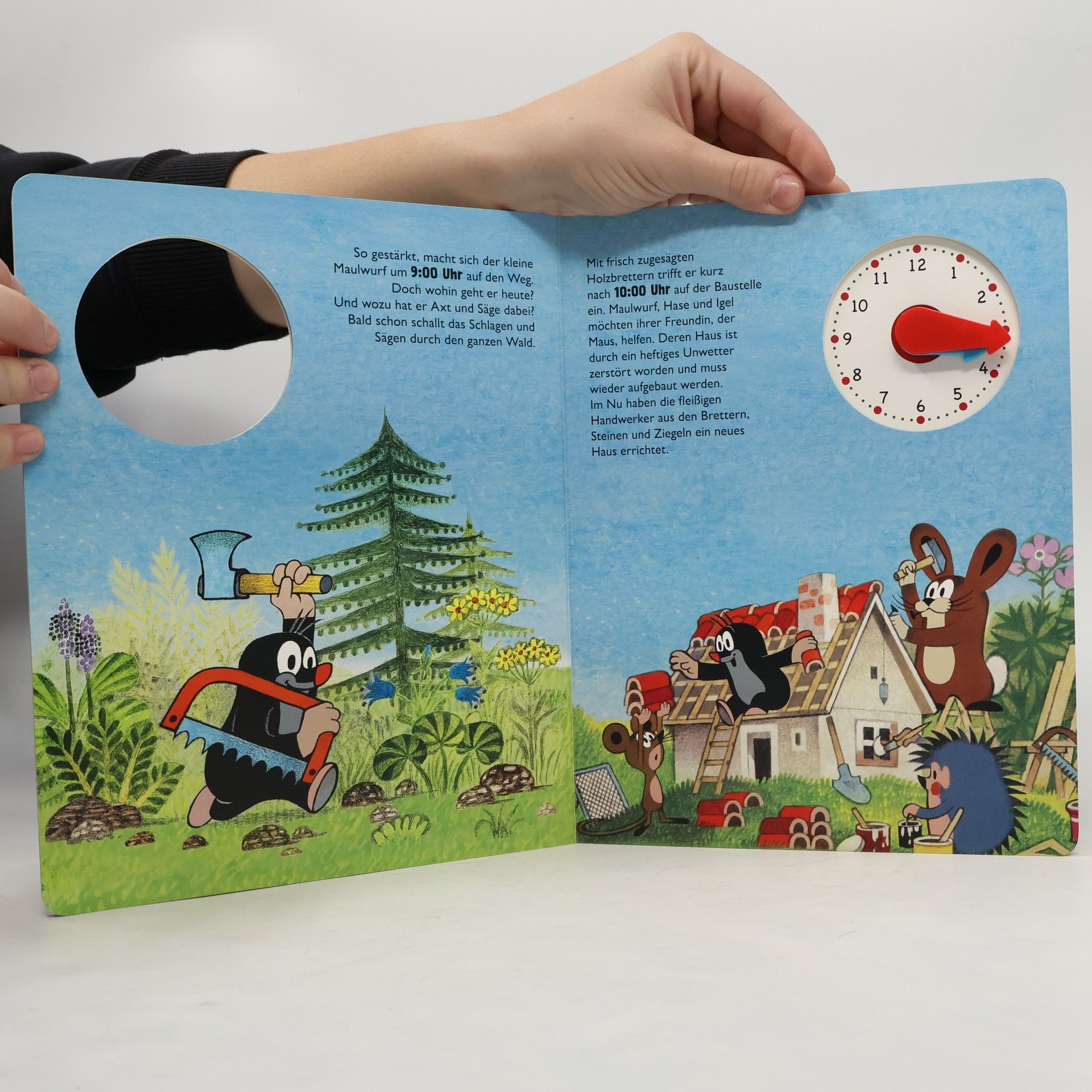 Autorenkollektiv Trötsch Der kleine Maulwurf Uhrenbuch. Entdeckerbuch Beschäftigungsbuch Spielbuch Lernbuch