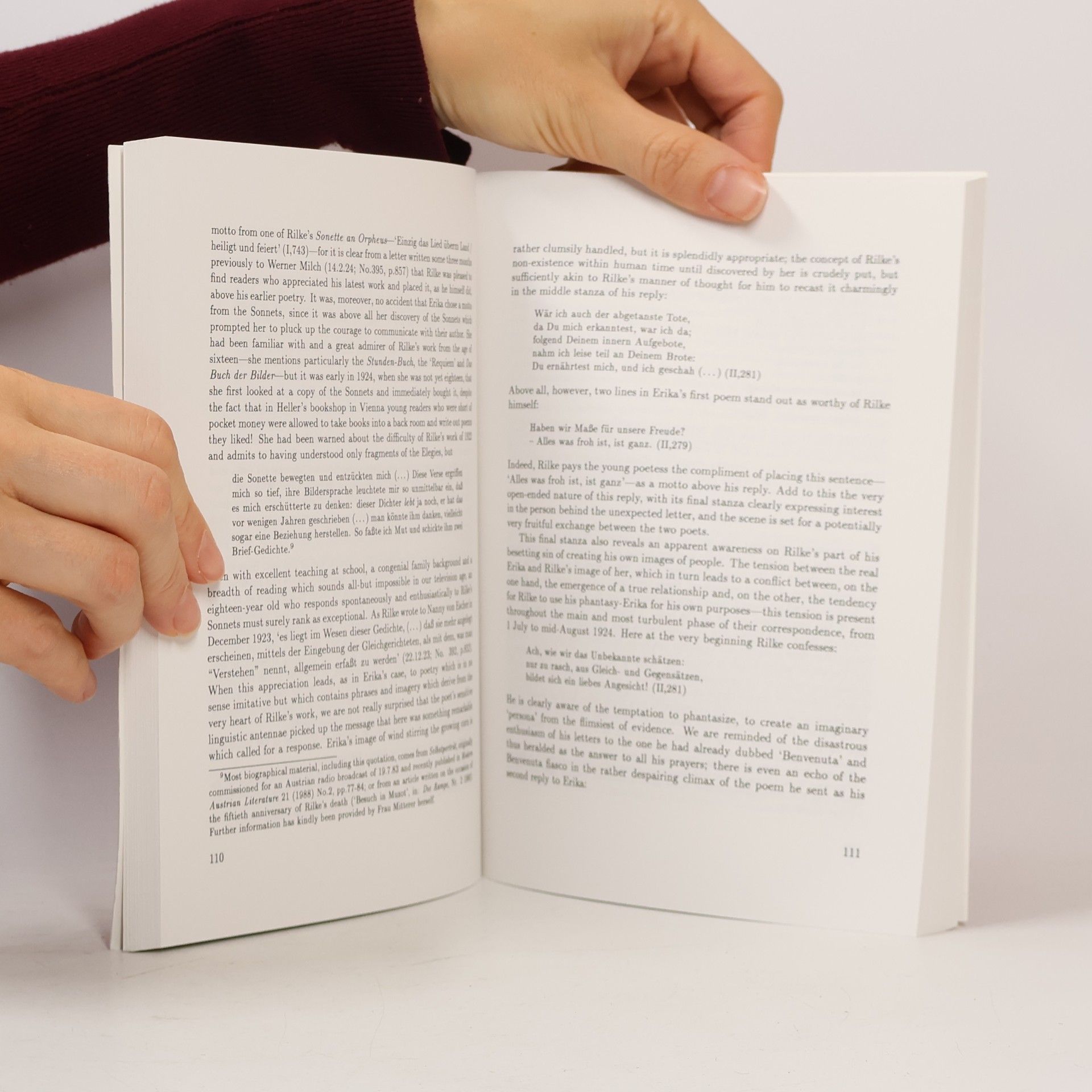Herbert Herzmann Literaturwissenschaft in der Blauen Eule - 4: Rilke und der Wandel in der Sensibilität