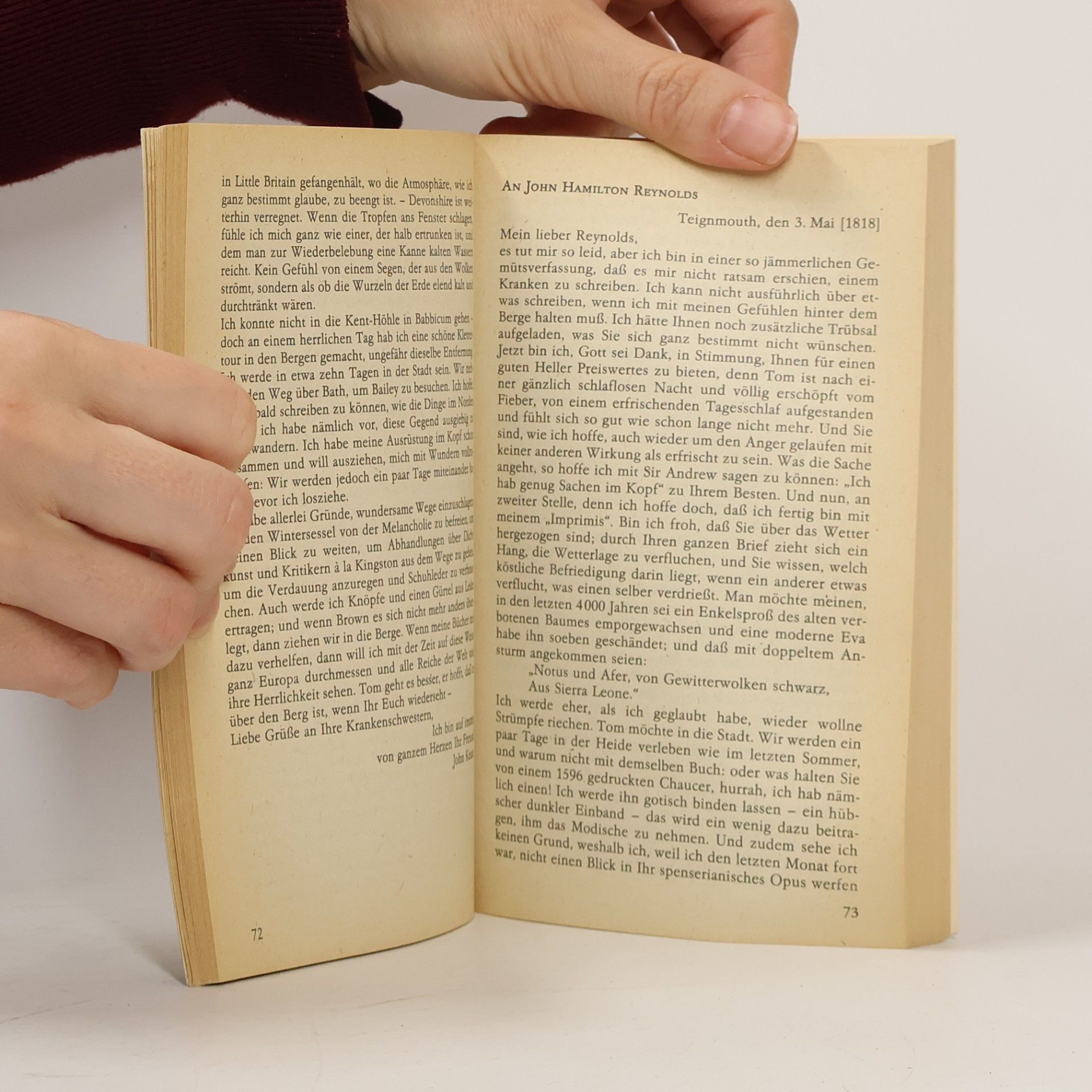 John Keats Richtmaß des Schönen