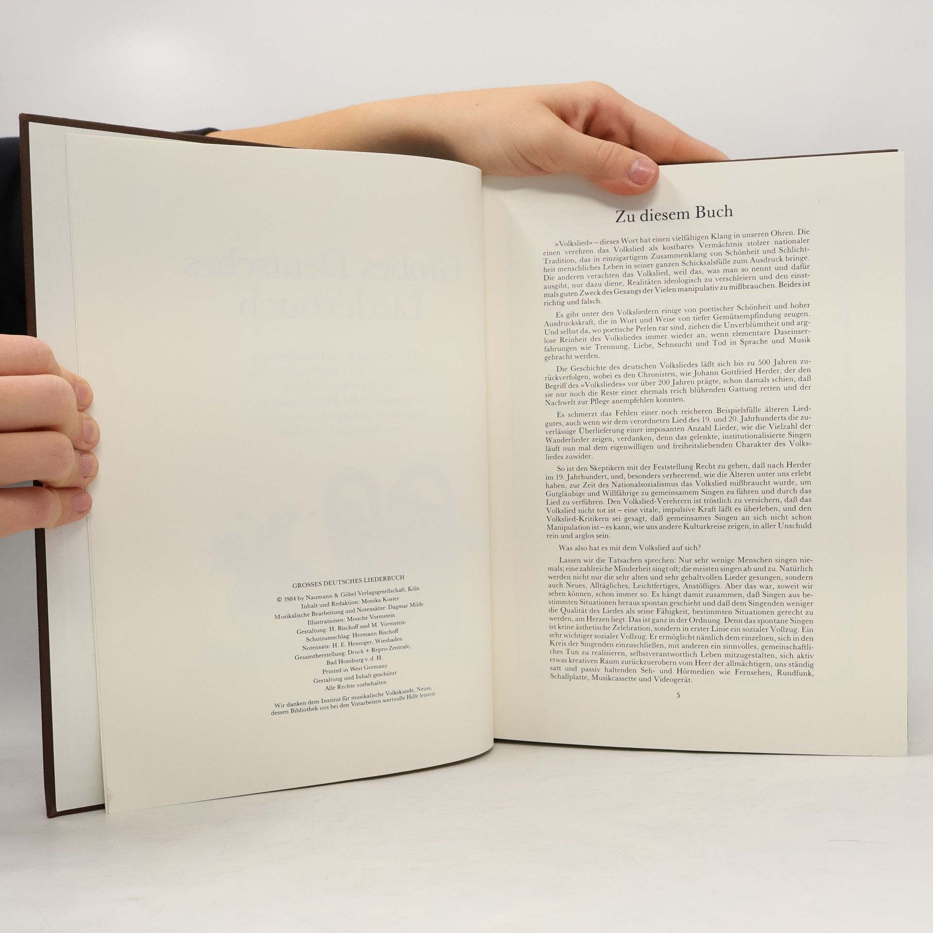 Monika Koster Großes deutsches Liederbuch