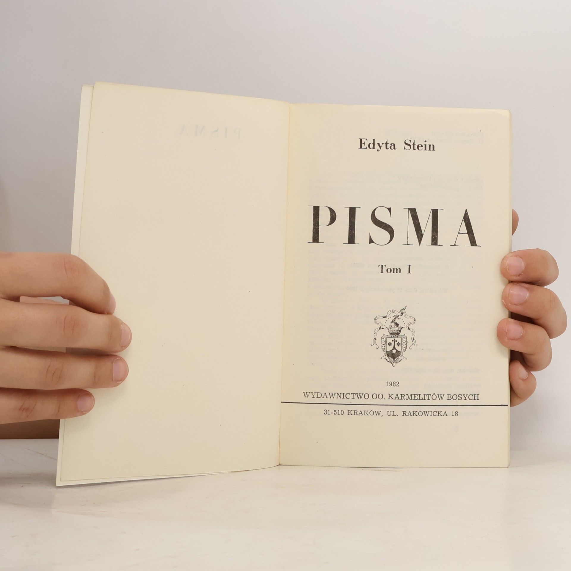 Edyta Stein Pisma I