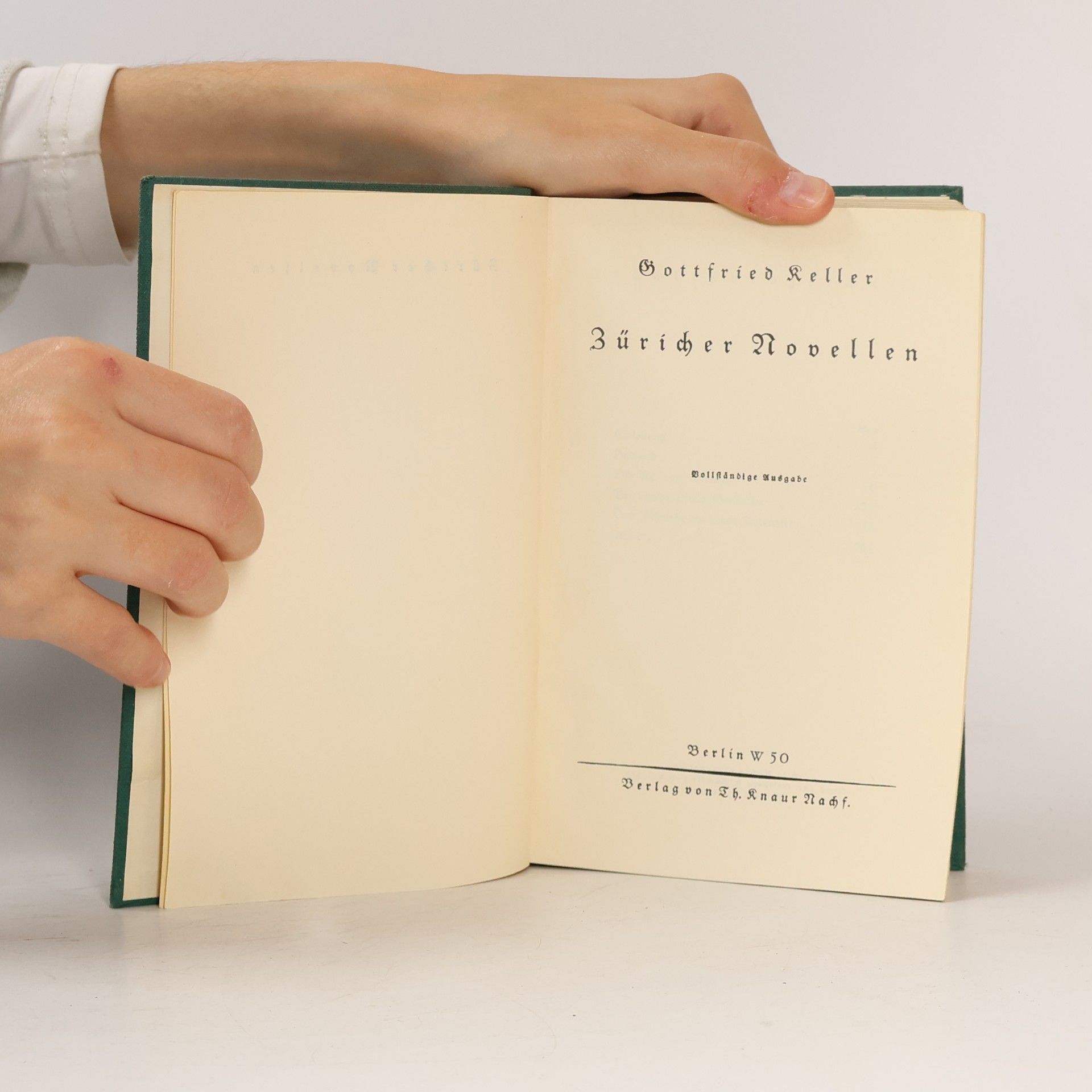 Gottfried Keller Züricher Novellen