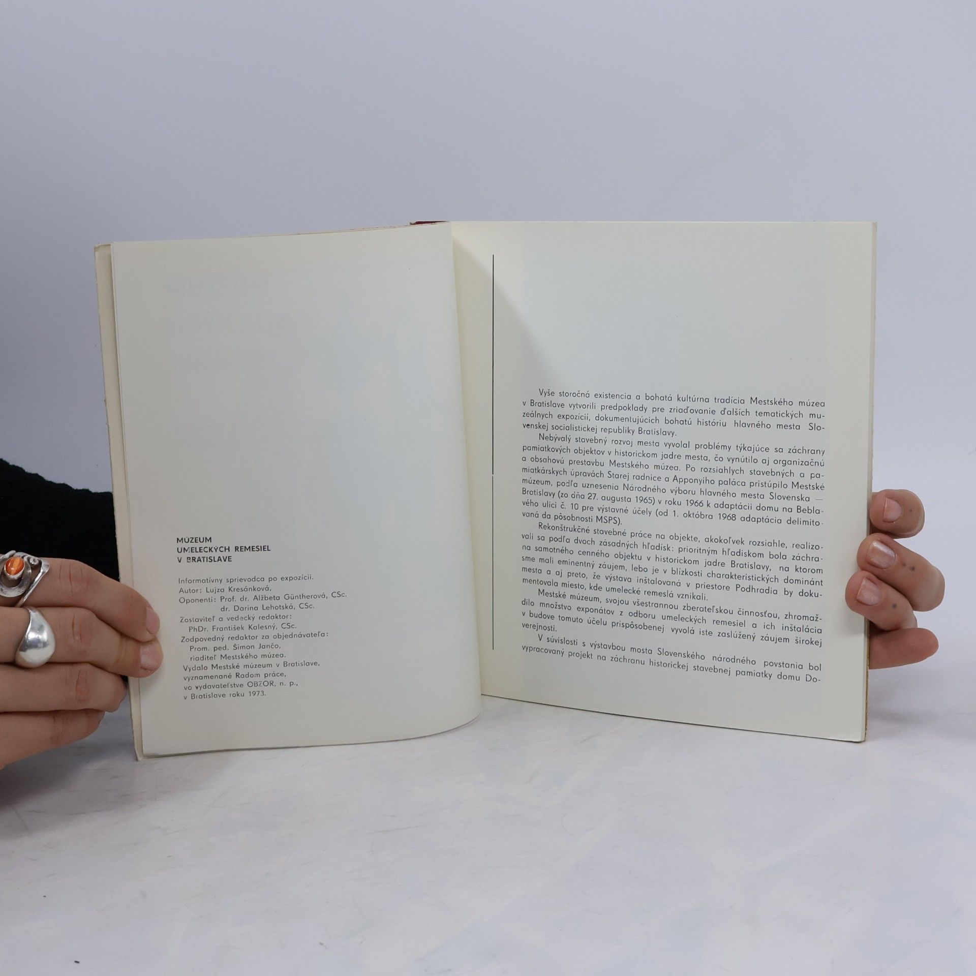 Autorenkollektiv Múzeum umeleckých remesiel v Bratislave