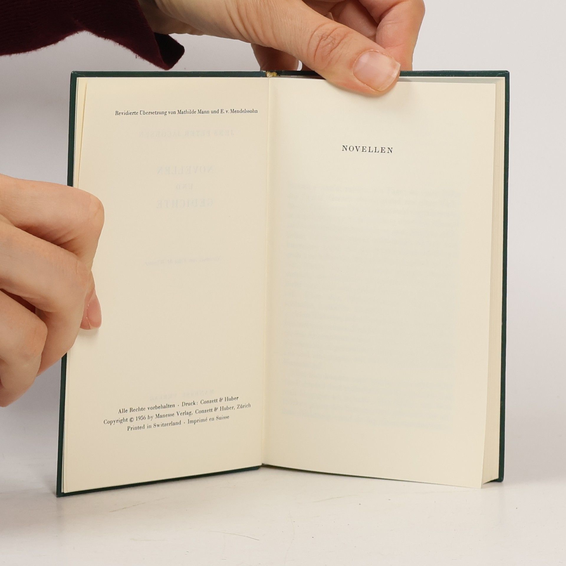 Jens Peter Jacobsen Novellen und Gedichte