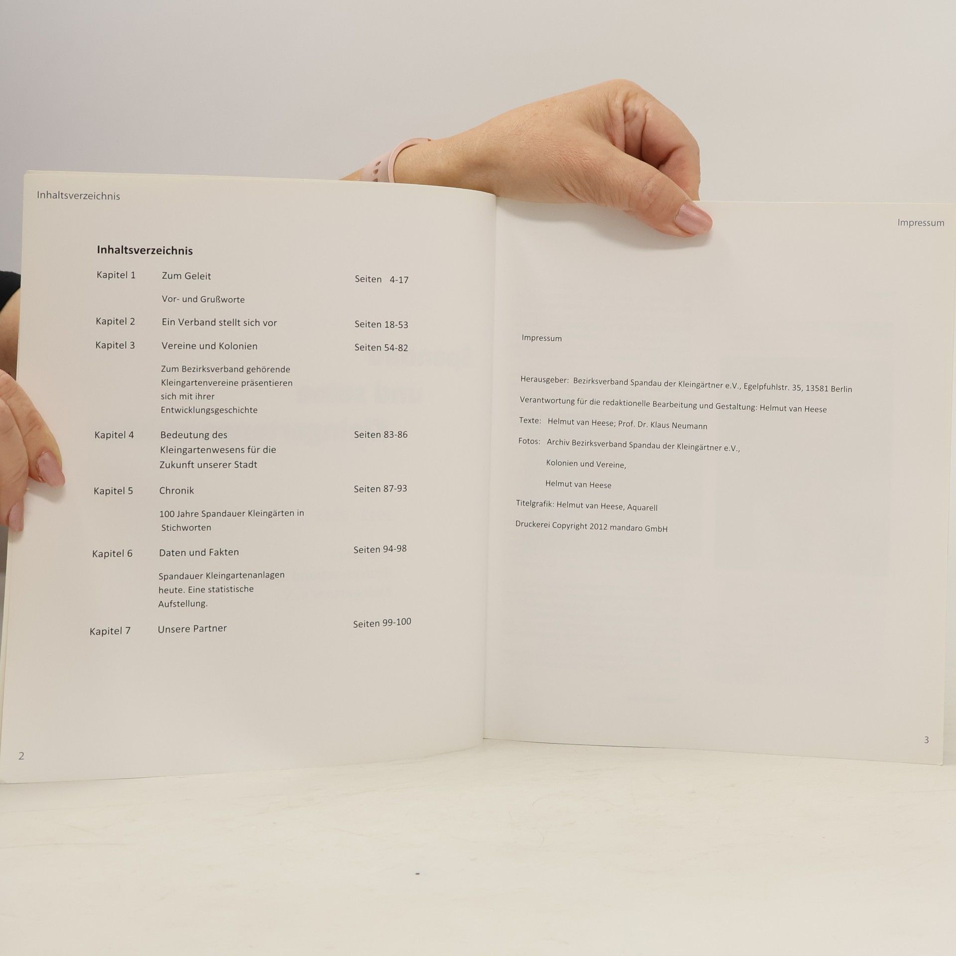 Helmut Van Heese Spandau und seine Kleingartengeschichte 1912 - 2012