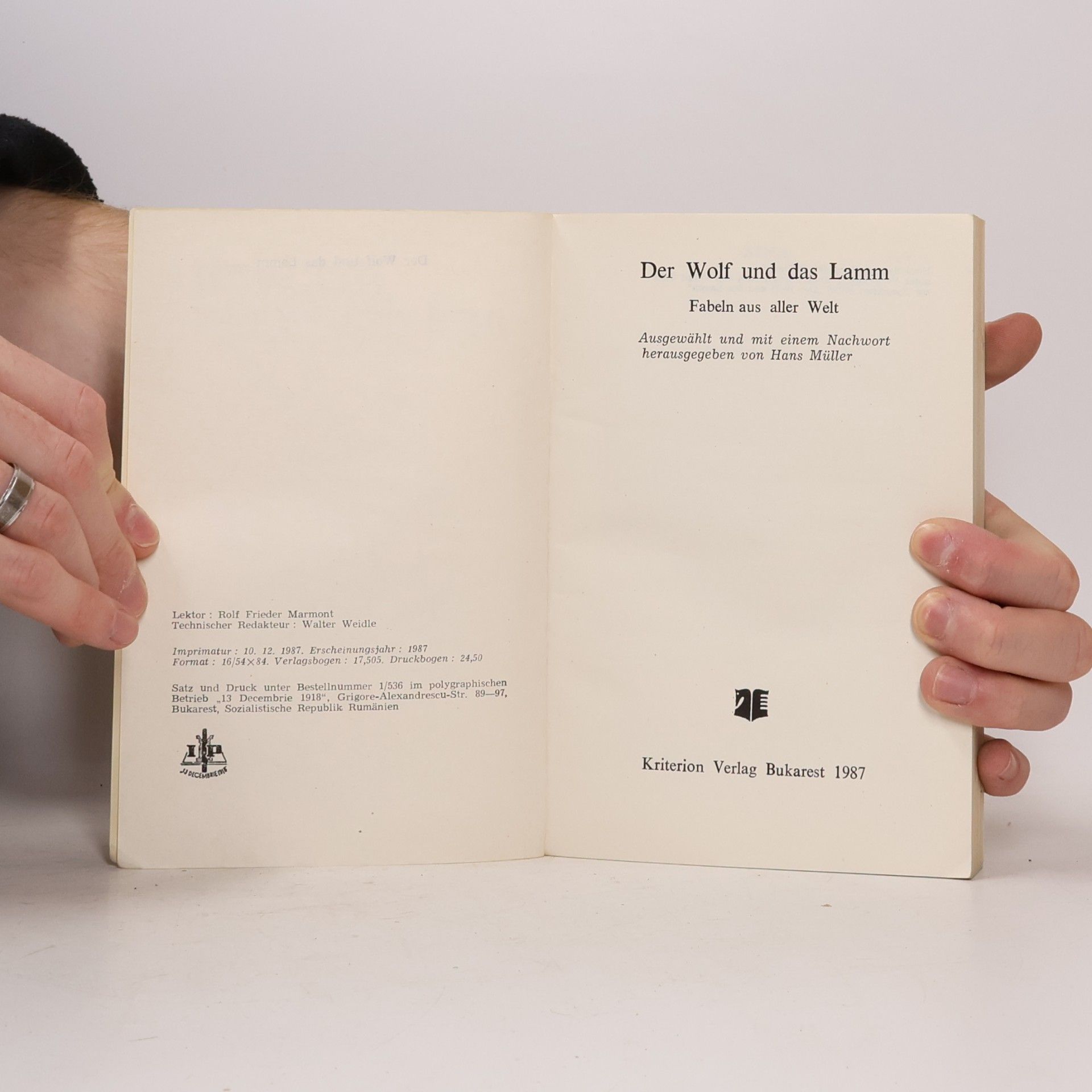 Autorenkollektiv Der Wolf und das Lamm