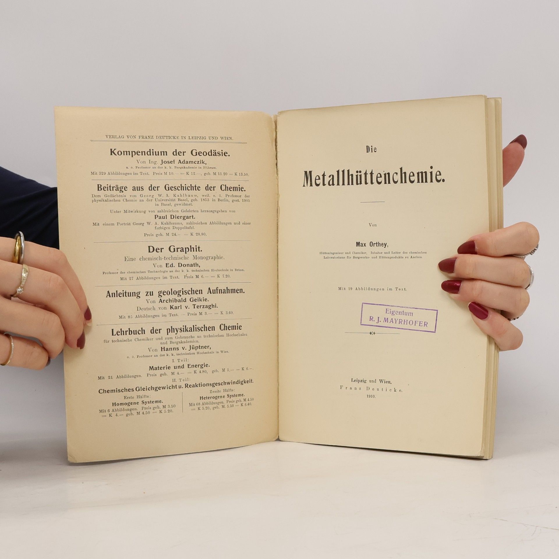 Max Orthey Die Metallhüttenchemie