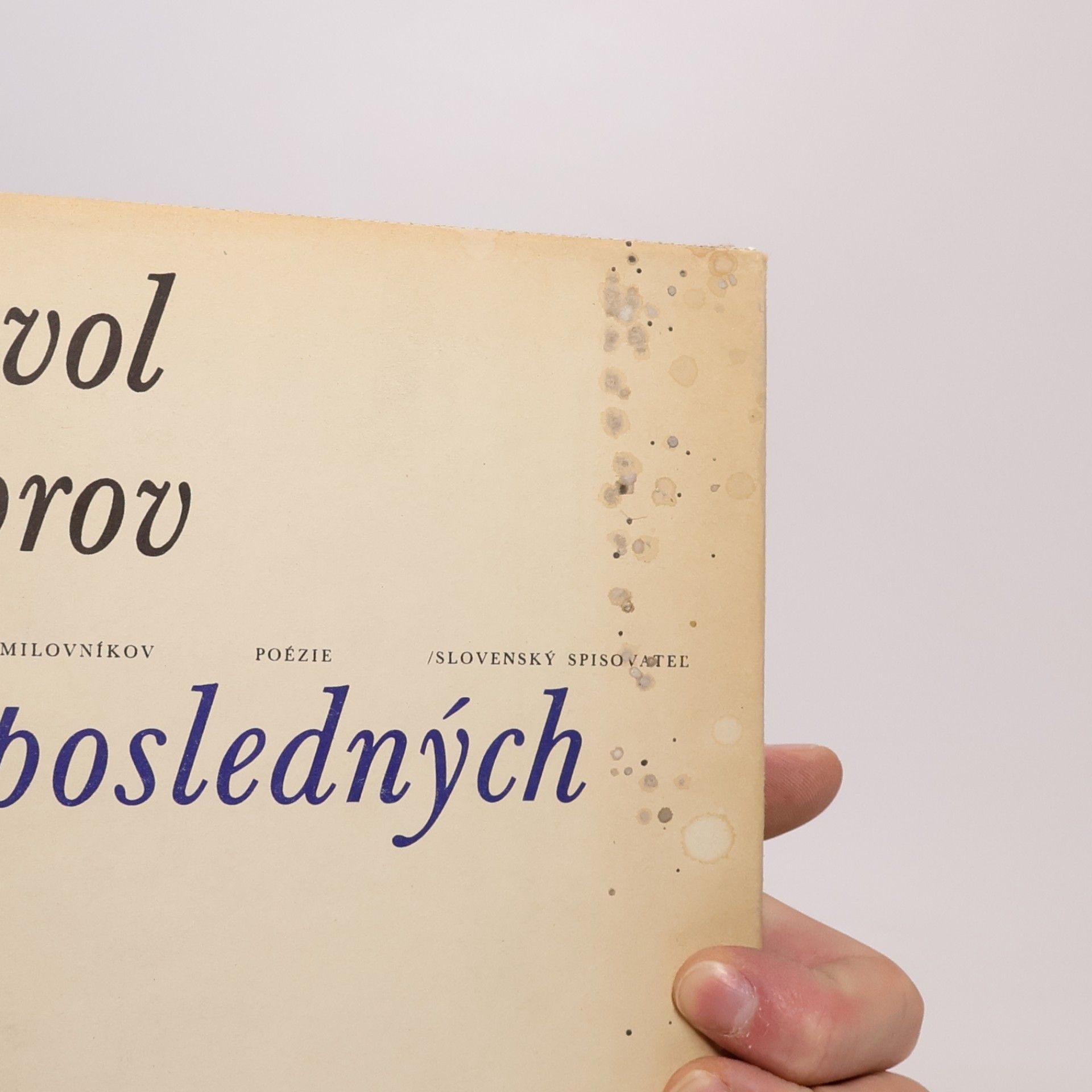 Pavol Horov Z posledných