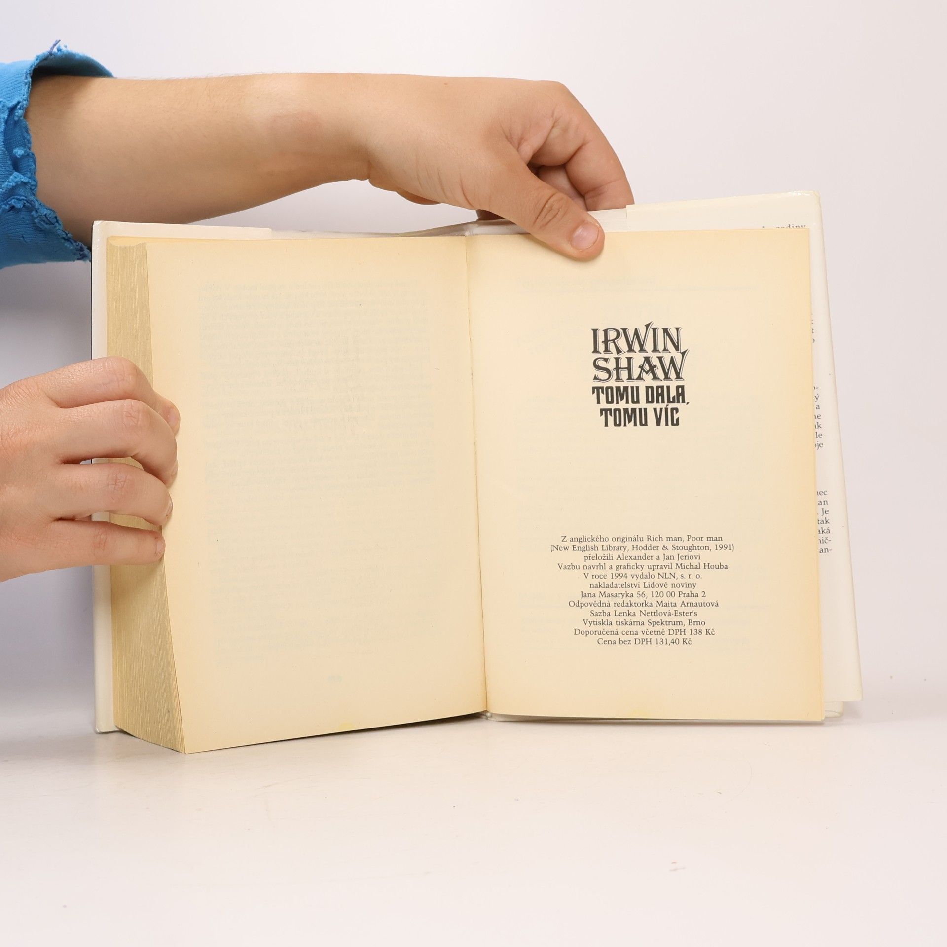 Irwin Shaw Tomu dala, tomu víc