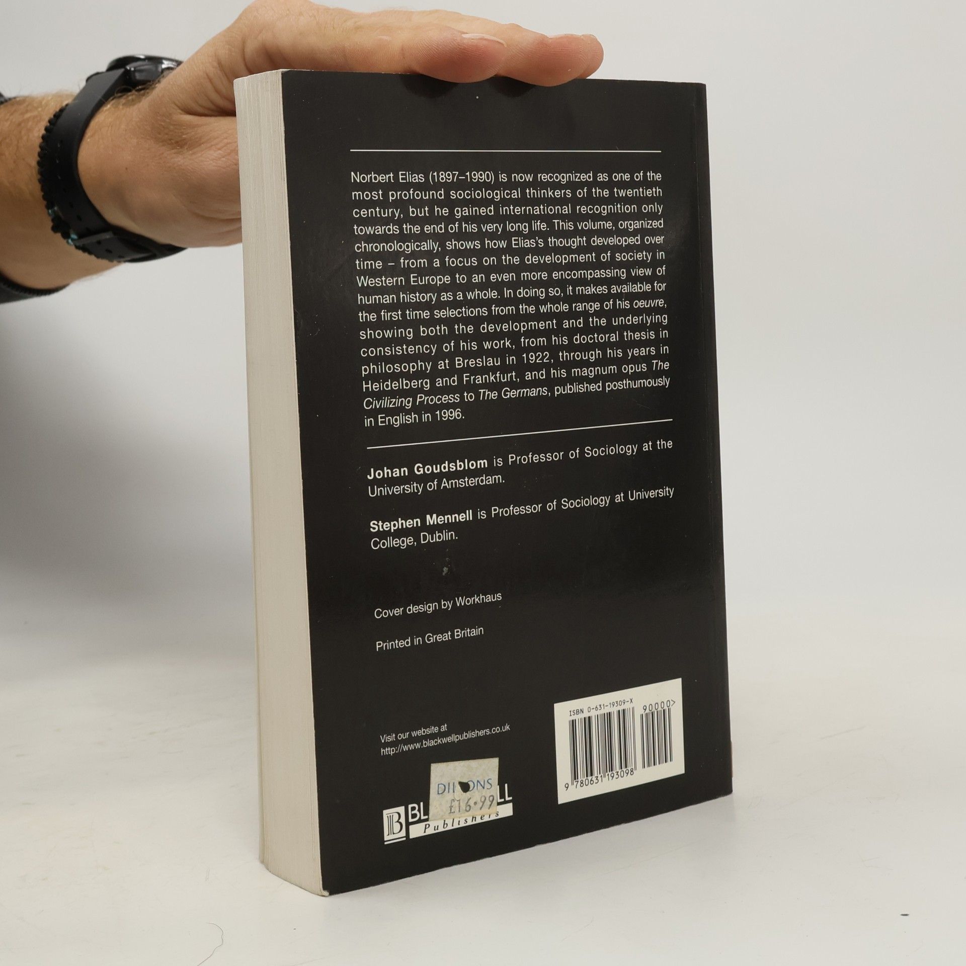 Johan Goudsblom Blackwell Readers: The Norbert Elias Reader