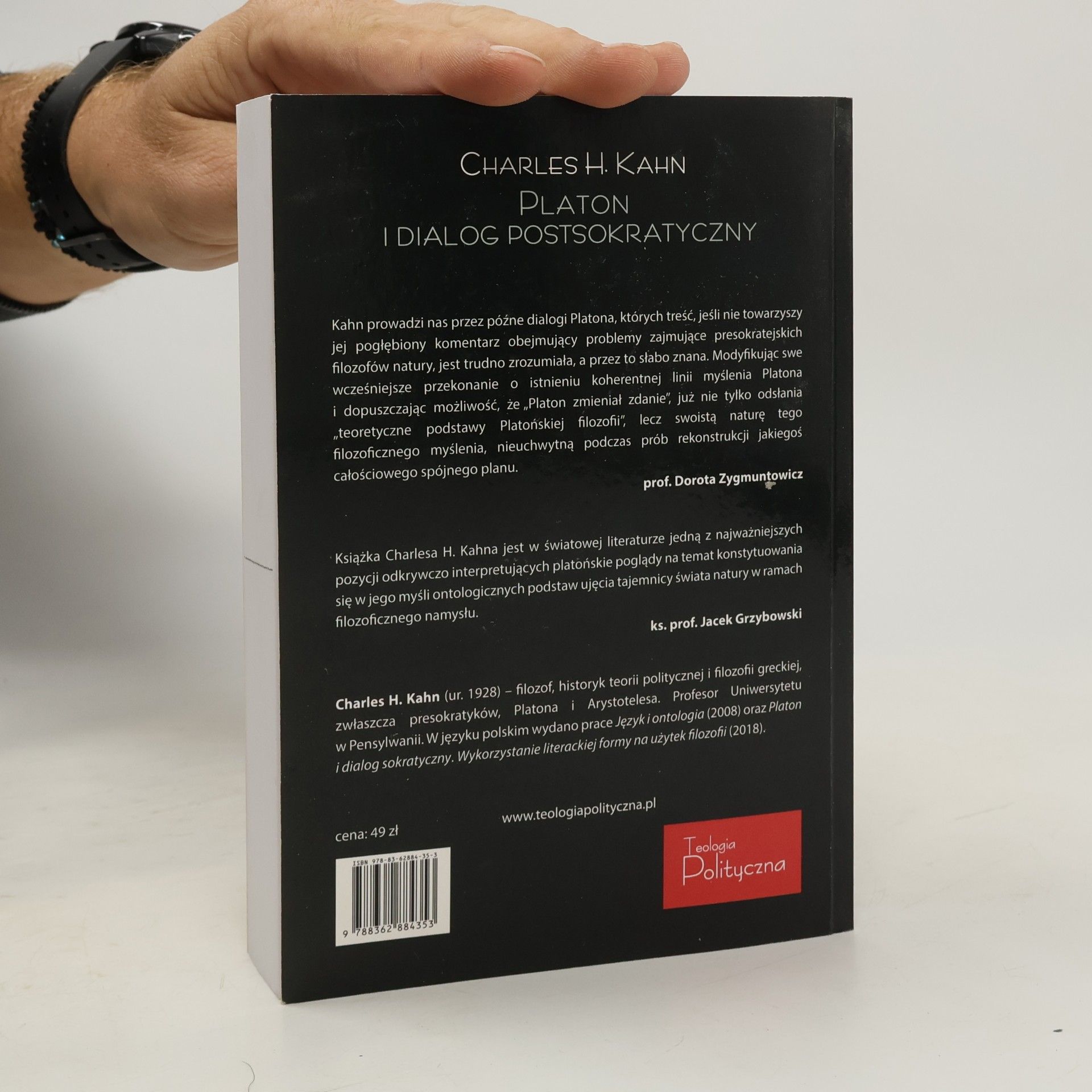 Charles H. Kahn Teologia Polityczna: Platon i dialog postsokratyczny