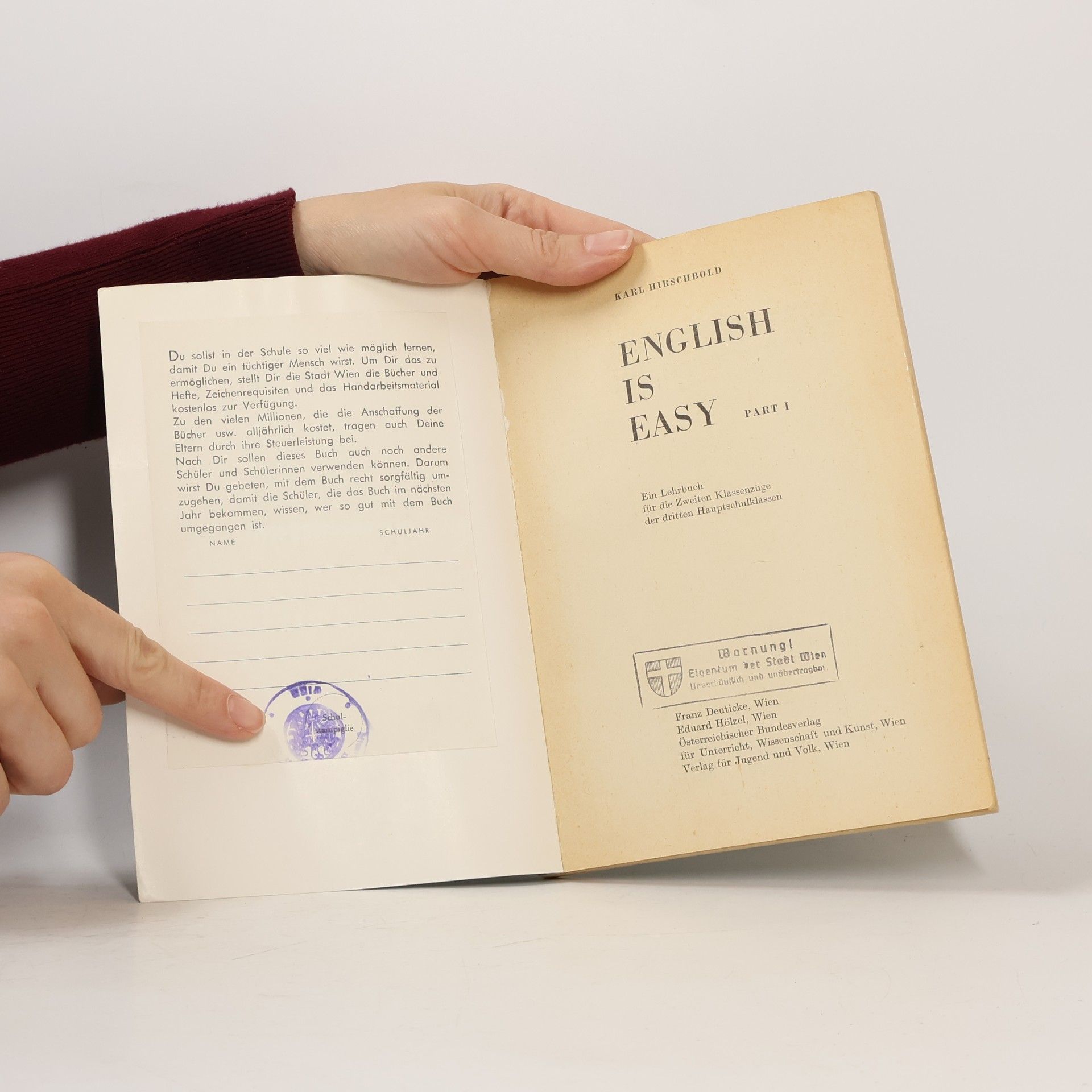 Karl Hirschbold English Is Easy.Part I