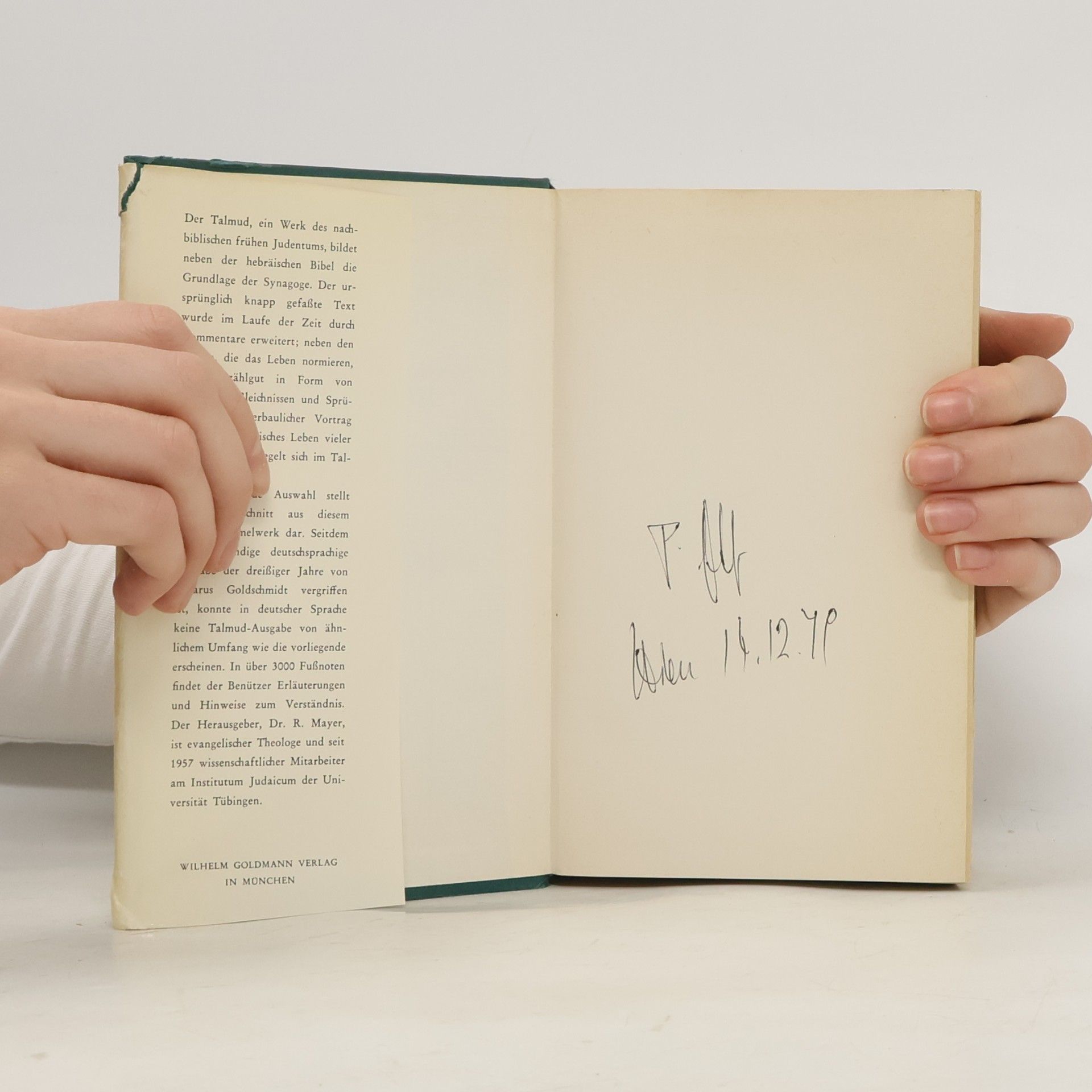 Reinhold Mayer Der babylonische Talmud