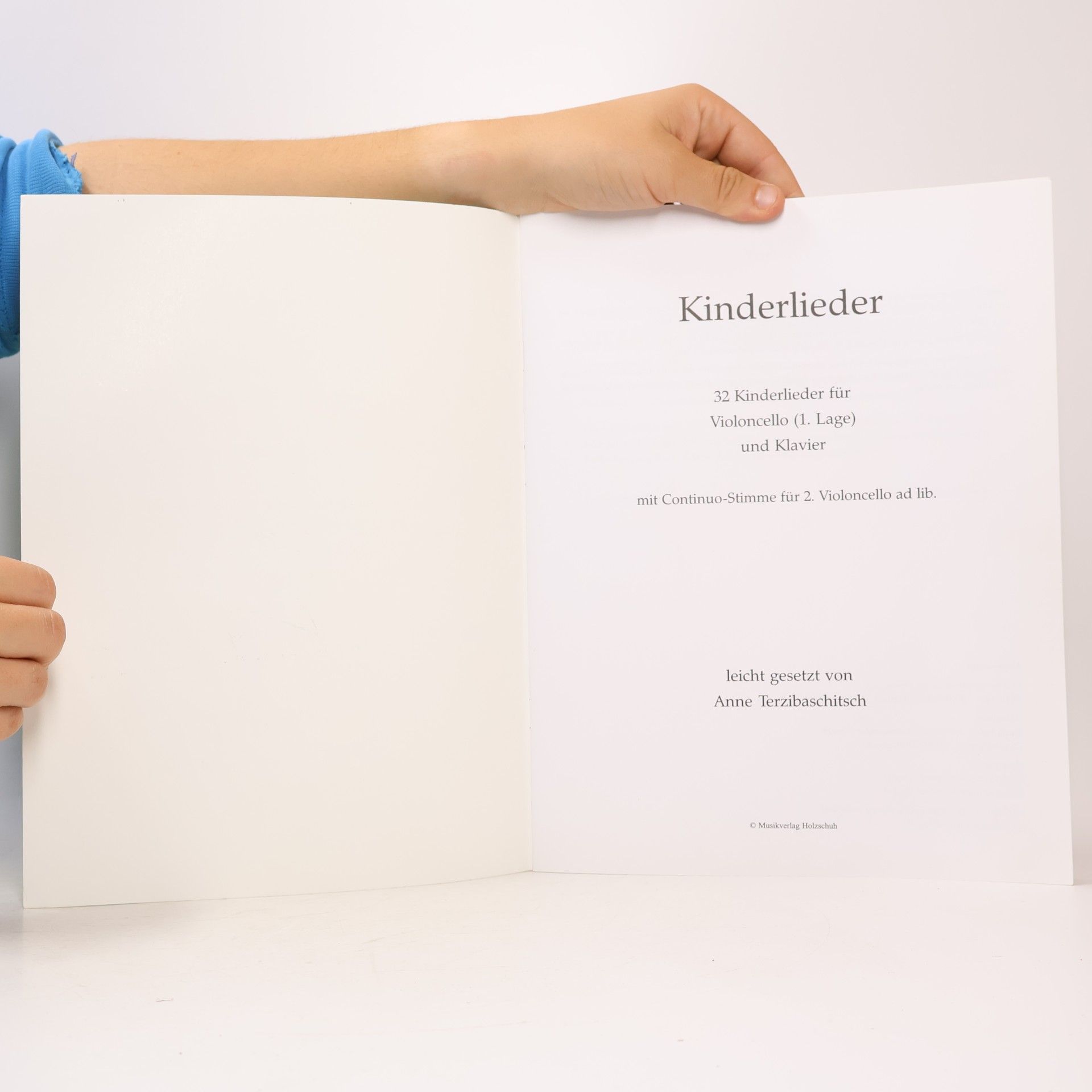 Anne Terzibaschitsch Kinderlieder für Violoncello (1. Lage) und Klavier