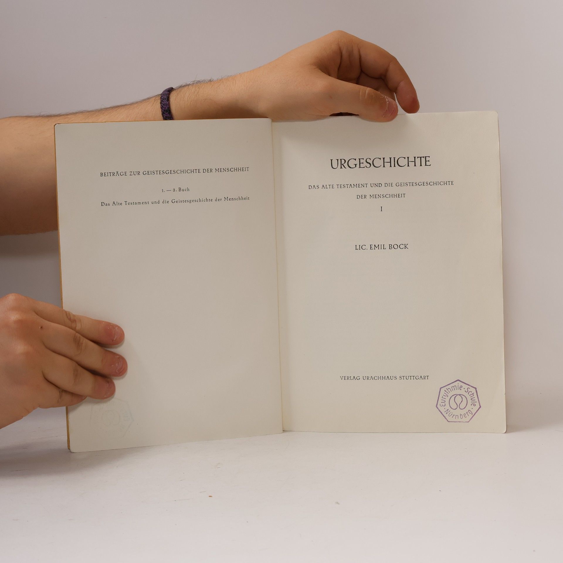 Emil Bock Urgeschichte