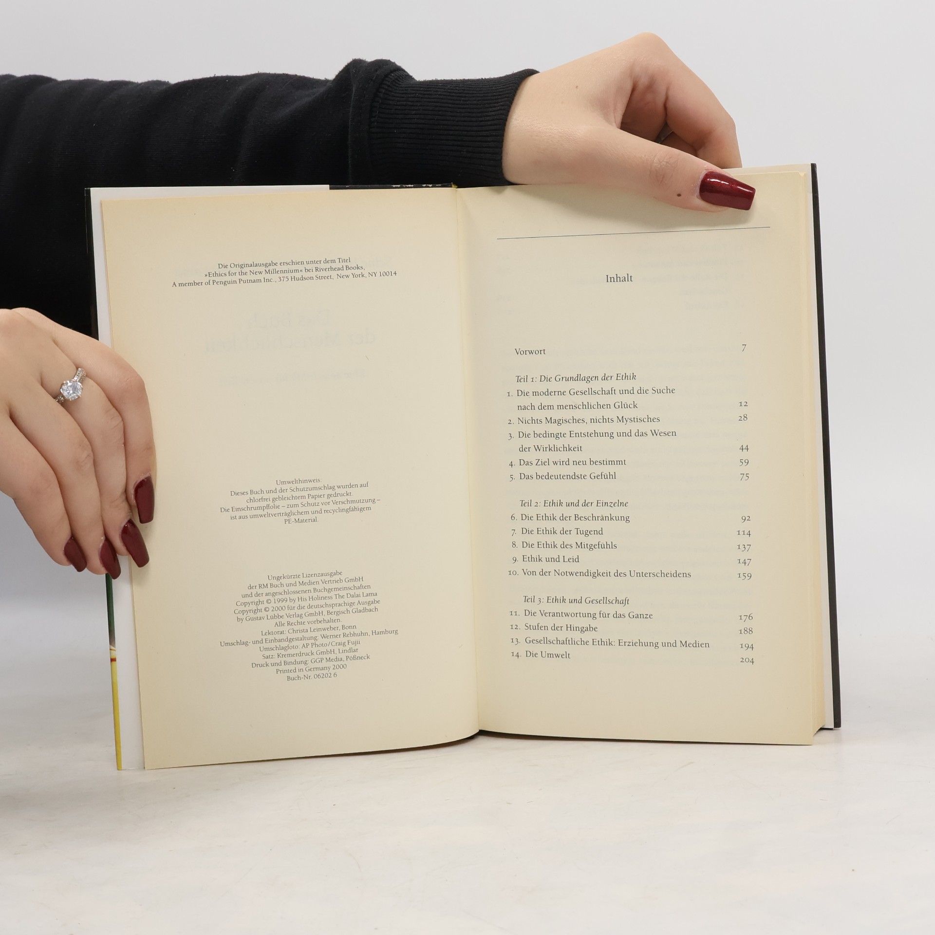 Dalaï-Lama Das Buch der Menschlichkeit