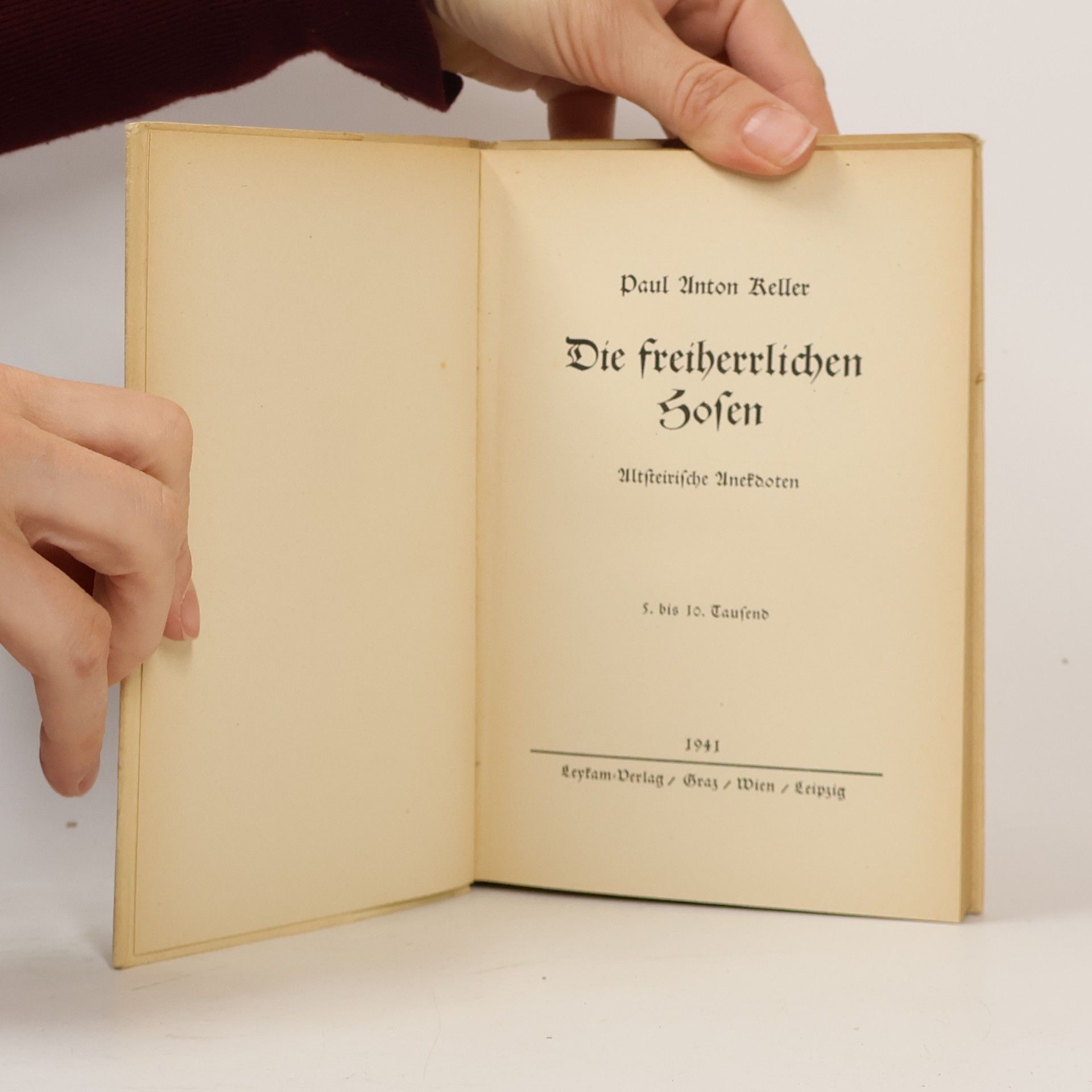 Paul Anton Keller Die freiherrlichen Hosen