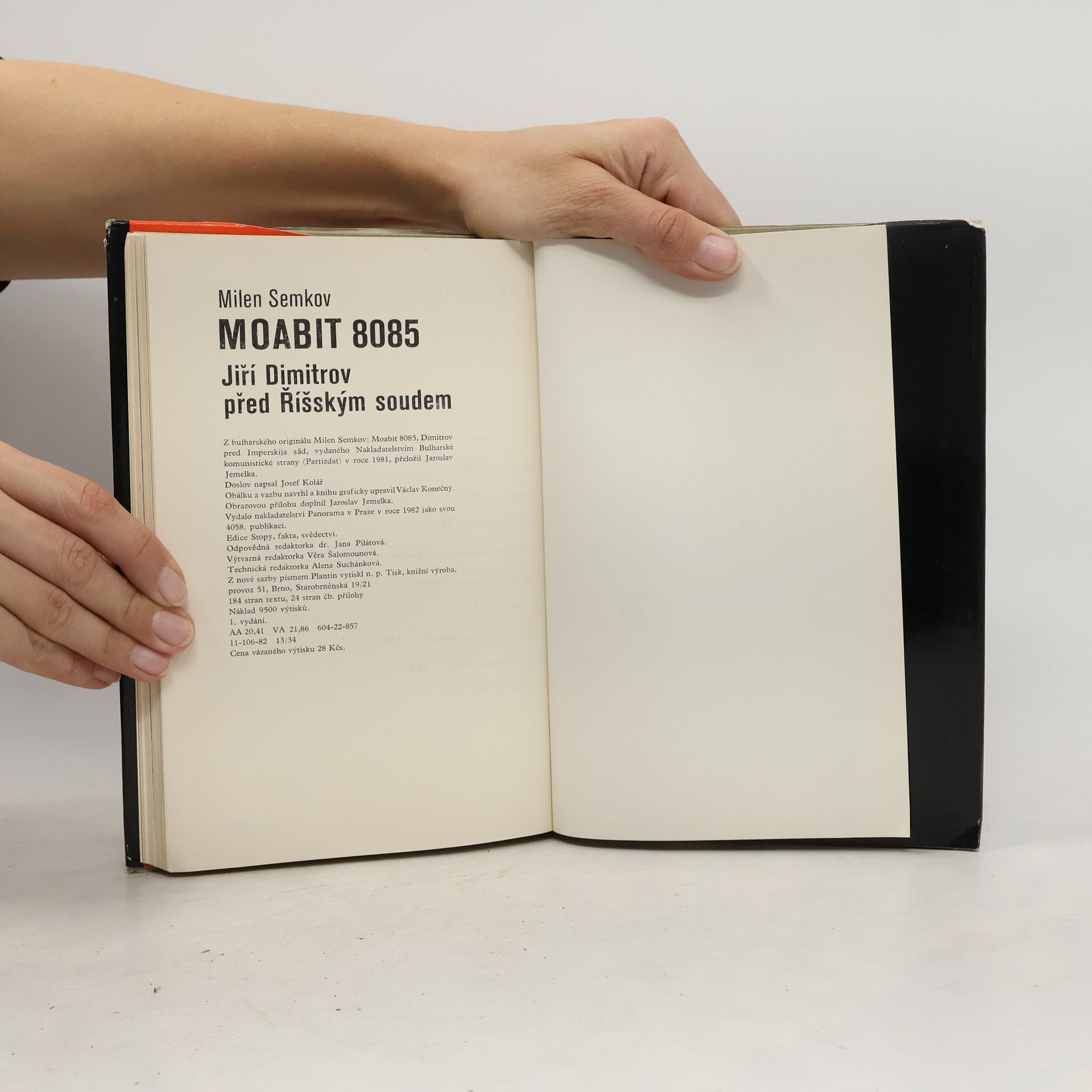 Milen Semkov Moabit 8085. Jiří Dimitrov před Říšským soudem