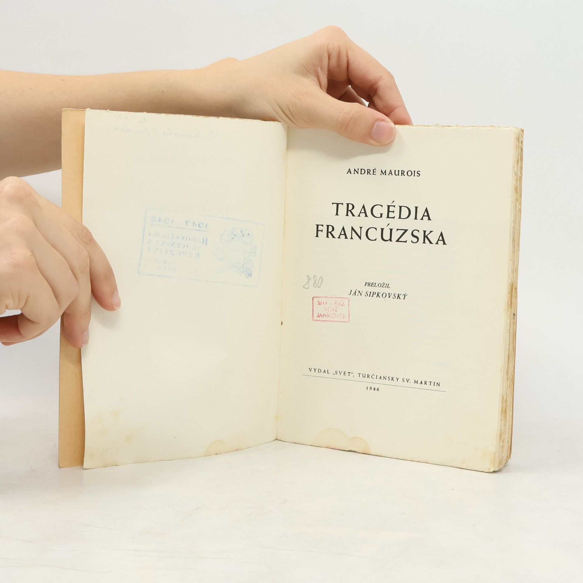André Maurois Tragédia Francúzska