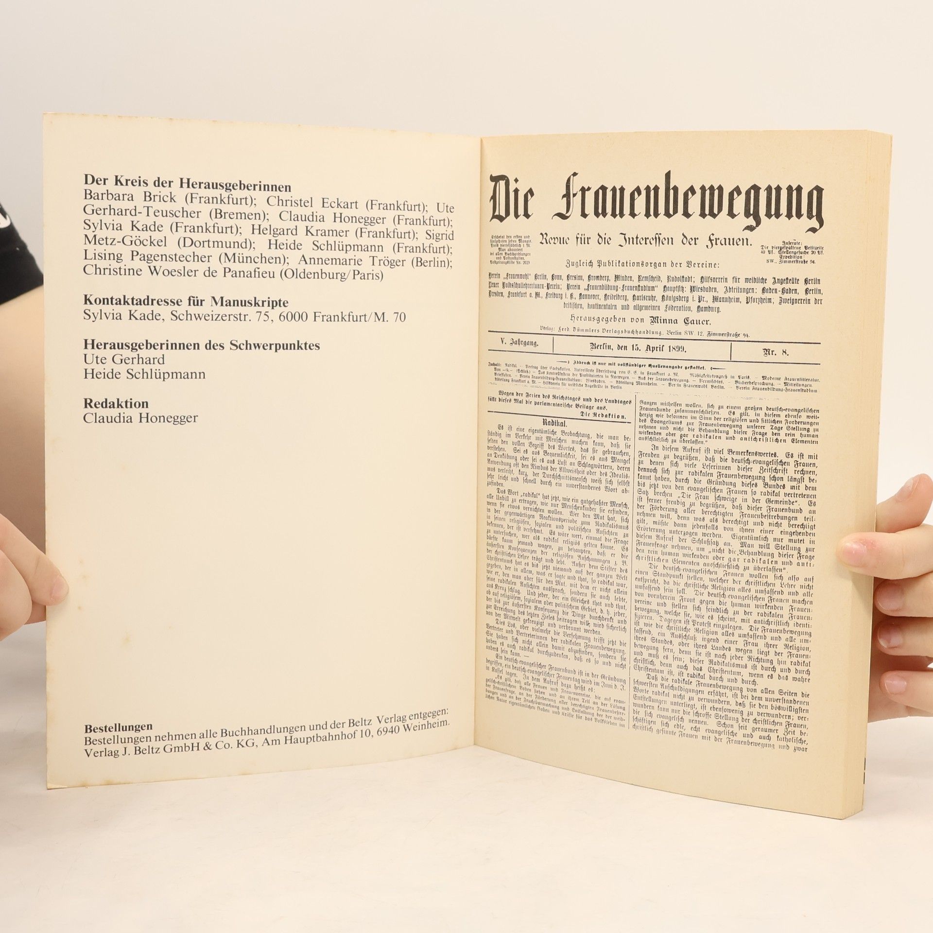 Minna Cauer Feministische Studien 1