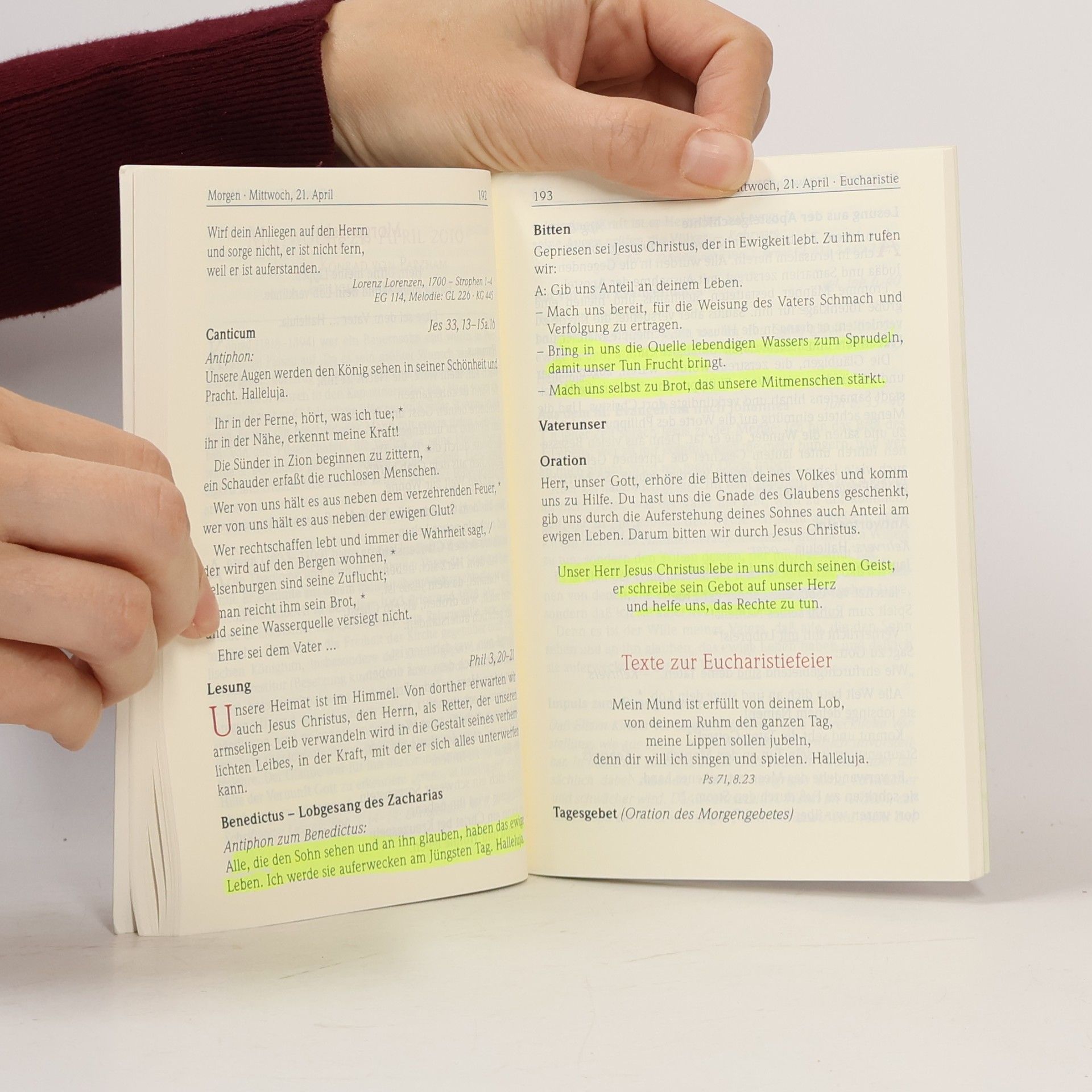 Johannes Bernhard Uphus Magnificat. Das Stundenbuch
