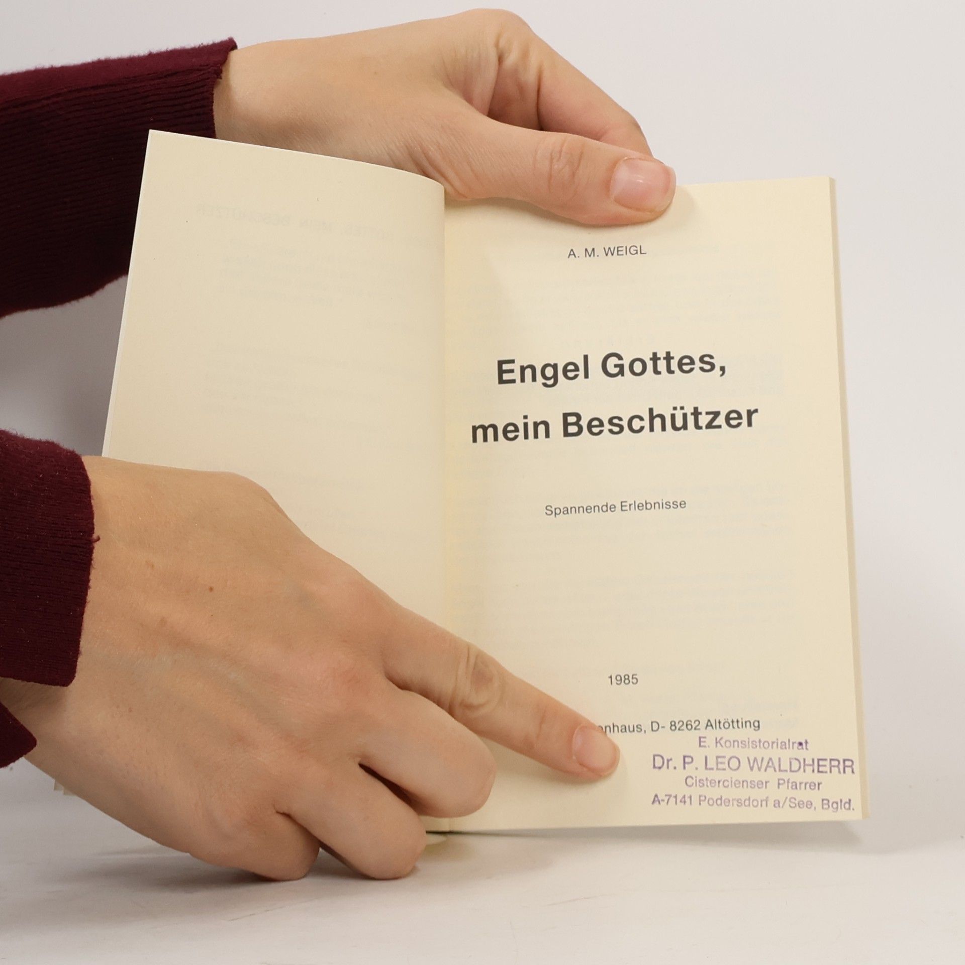Alfons Maria Weigl Engel Gottes, mein Beschützer