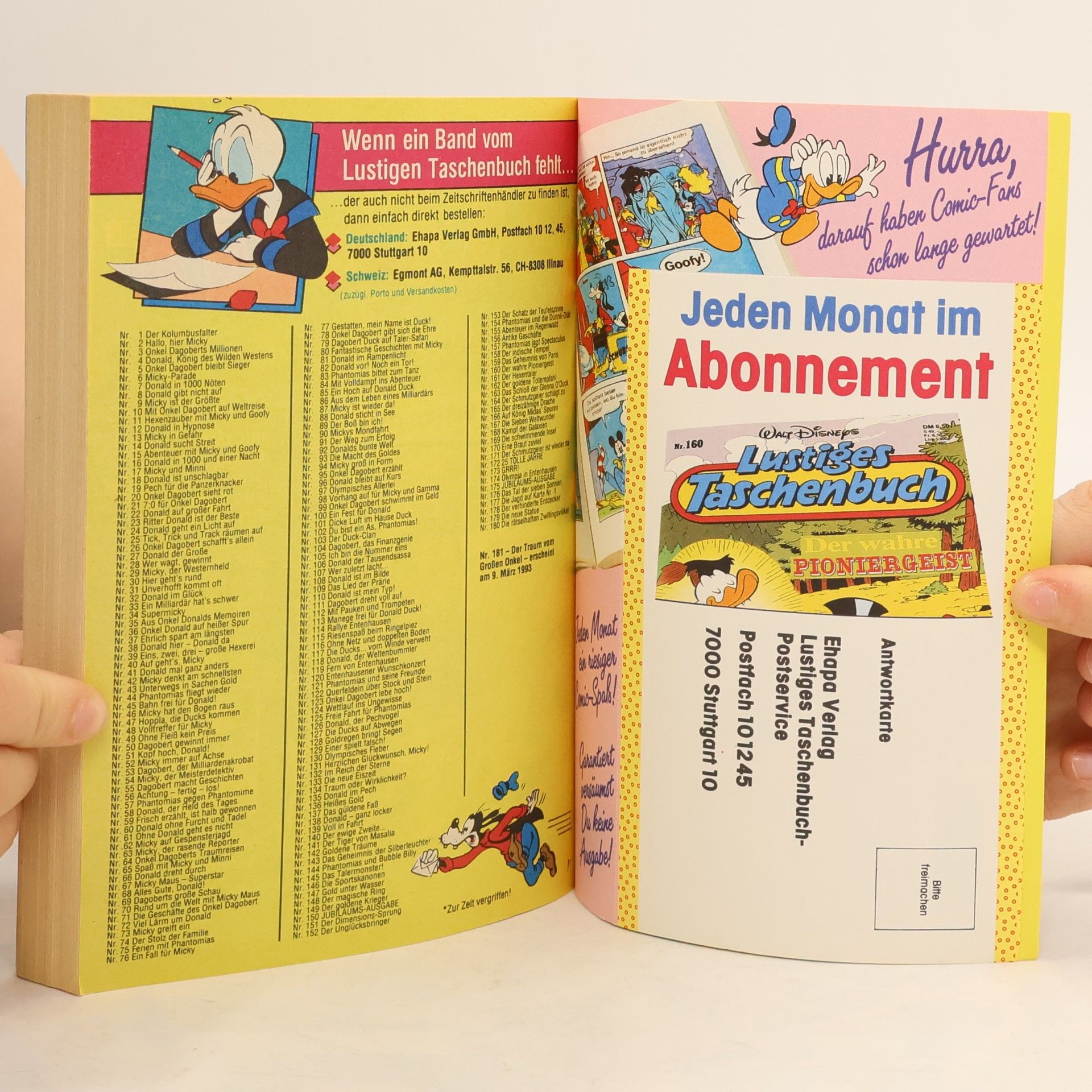 Walt Disney Lustiges Taschenbuch 180. Die rätselhaften Zwillingsvölker