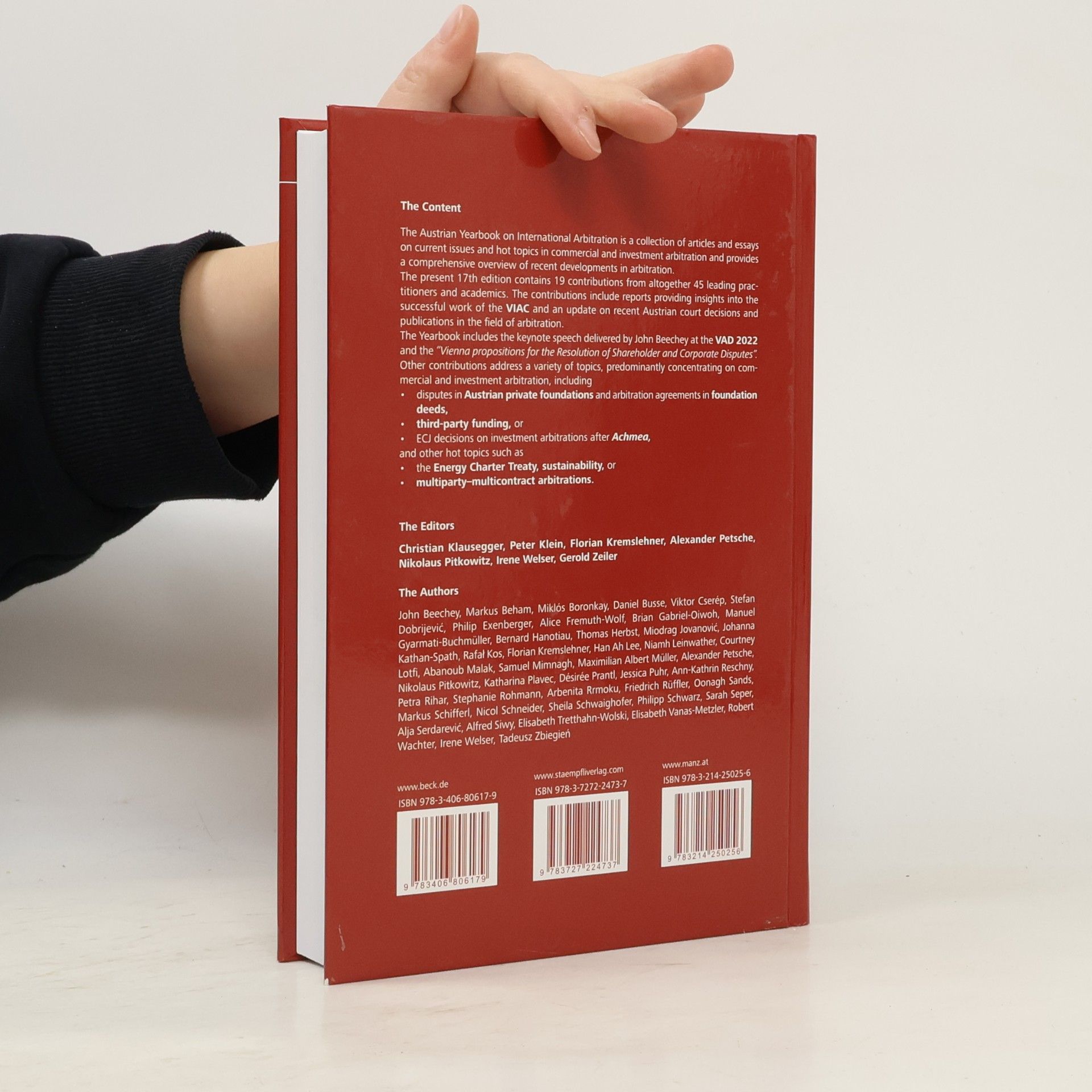 Christian Klausegger Austrian Yearbook on International Arbitration 2023