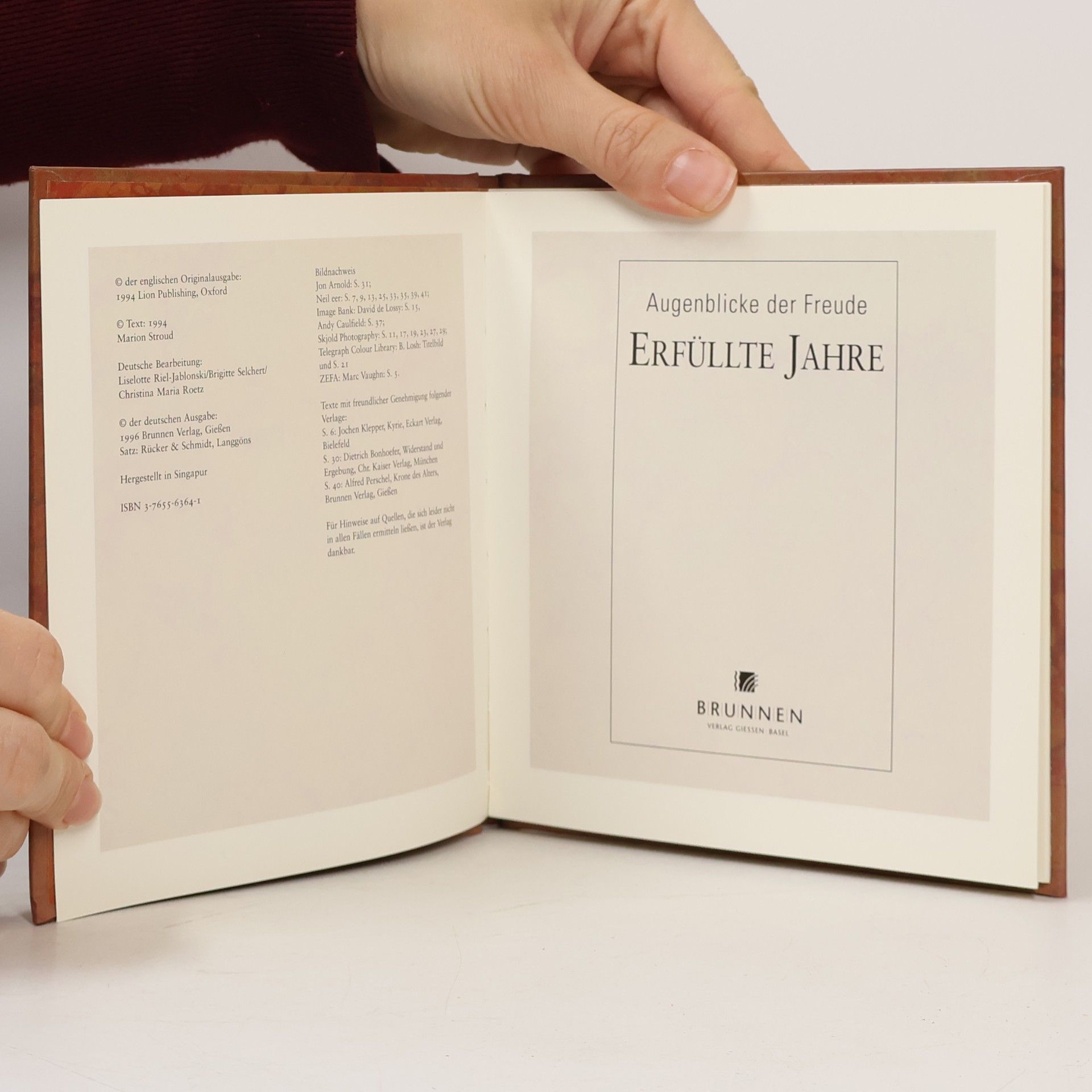 Marion Stroud Augenblicke der Freude / Erfüllte Jahre
