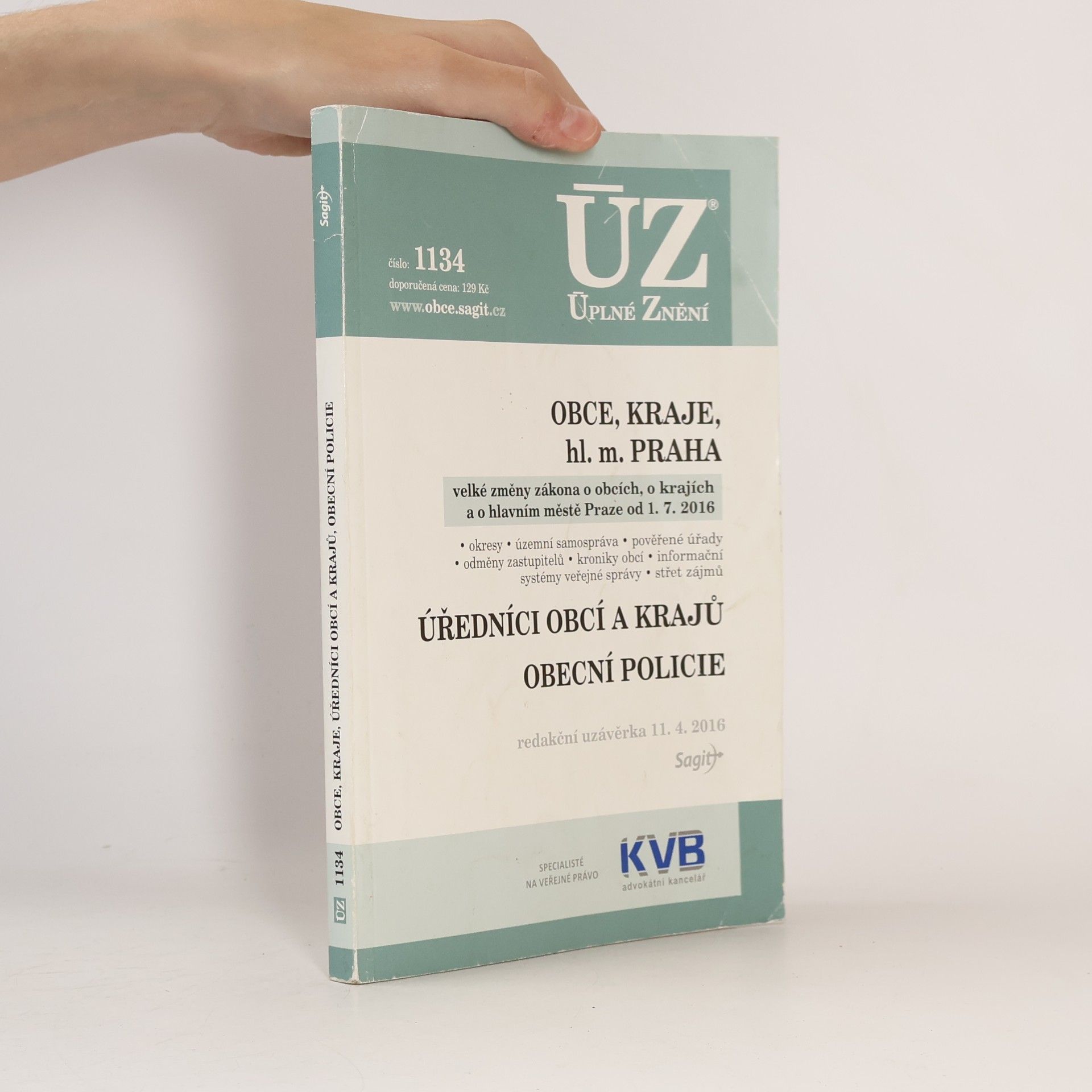AA.VV. Velké změny zákona o obcích, o krajích a o hlavním městě Praze od 1.7.2016