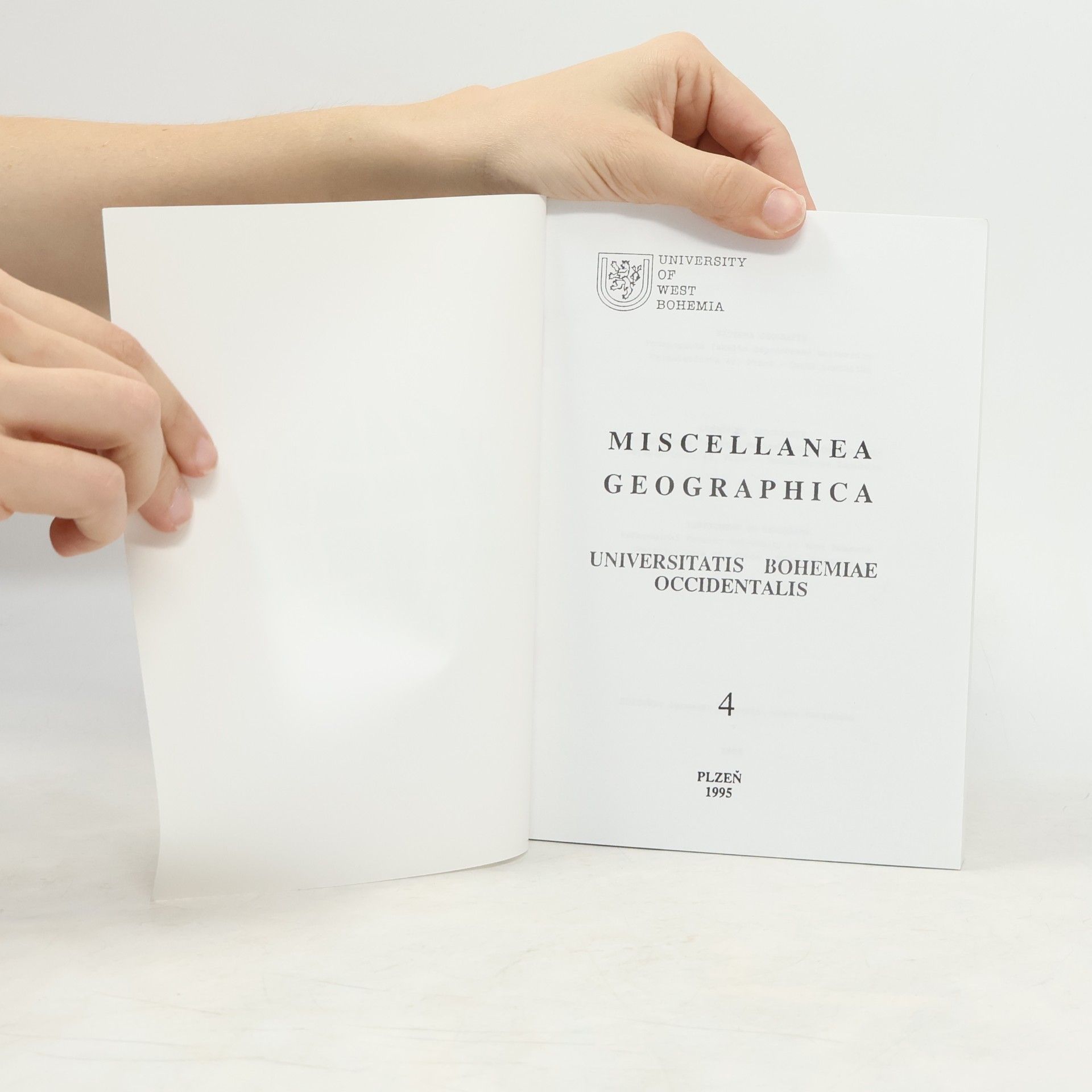 Autorenkollektiv Miscellanea Geographica 4. Universitatis Bohemiae Occidentalis