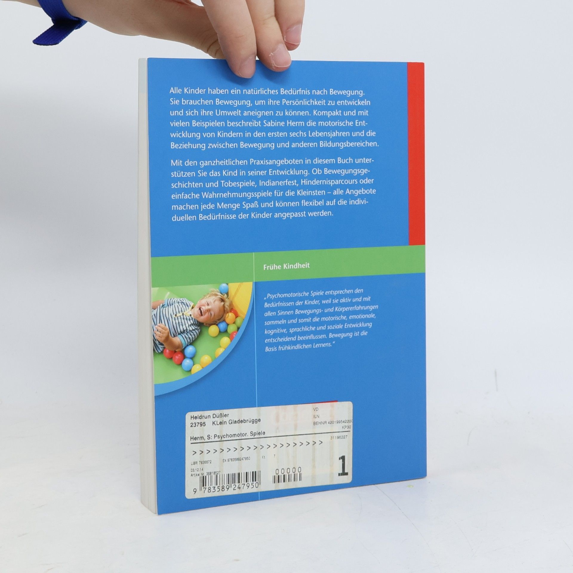 Sabine Herm Psychomotorische Spiele für Kinder in Krippen und Kindergärten
