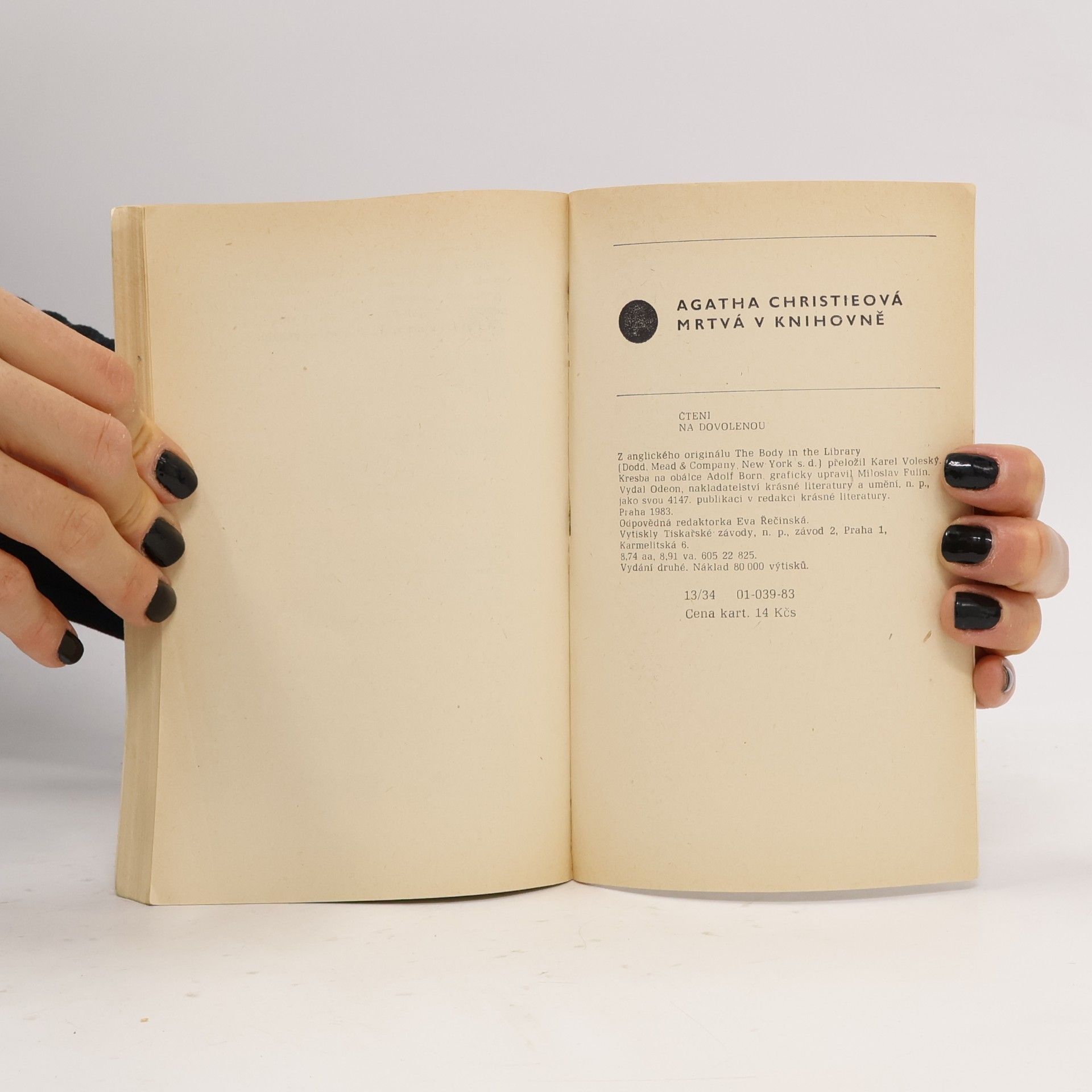 Agatha Christie Mrtvá v knihovně