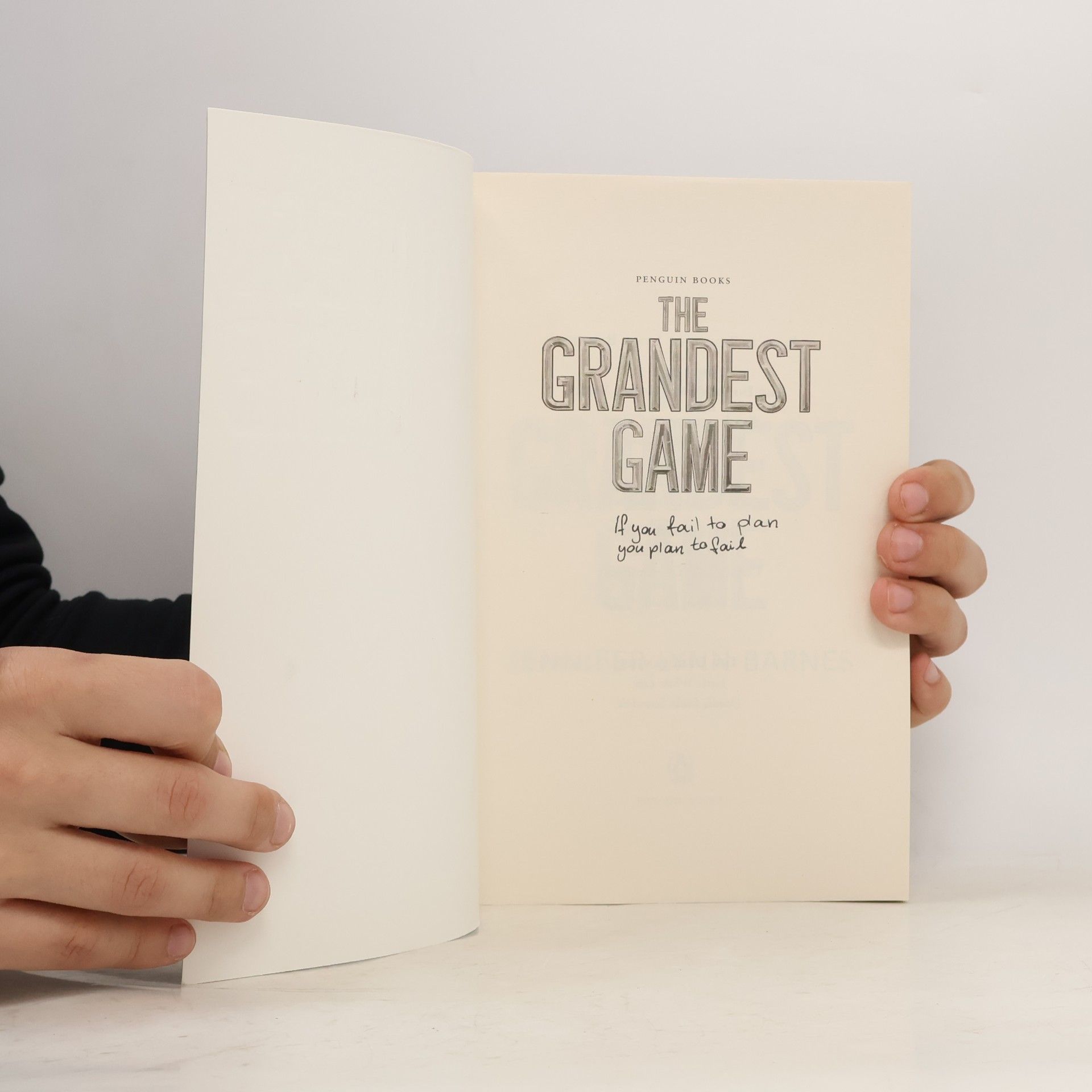Jennifer Lynn Barnes The Grandest Game