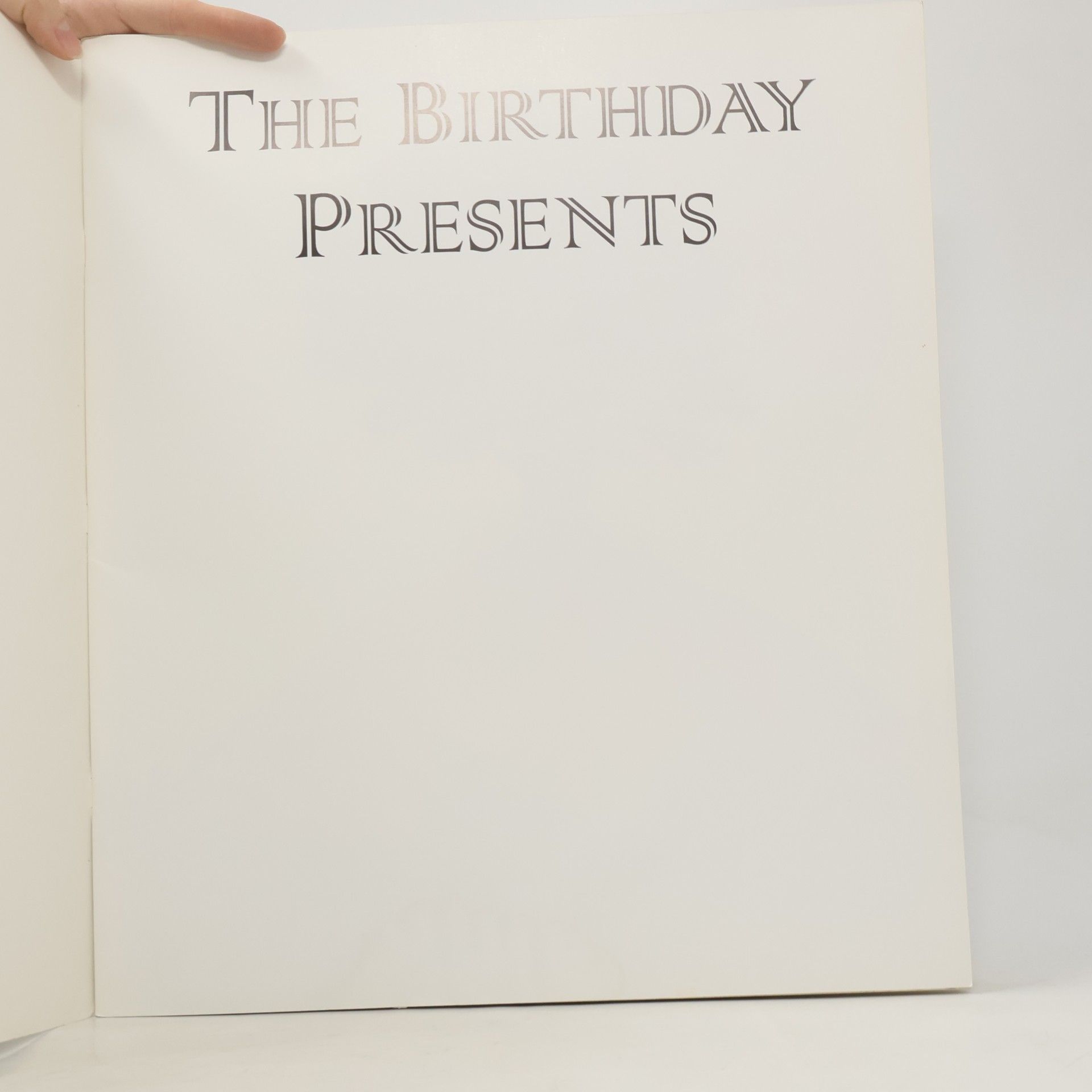 Paul Stewart The Birthday Presents - First Edition - Giant Folio Format