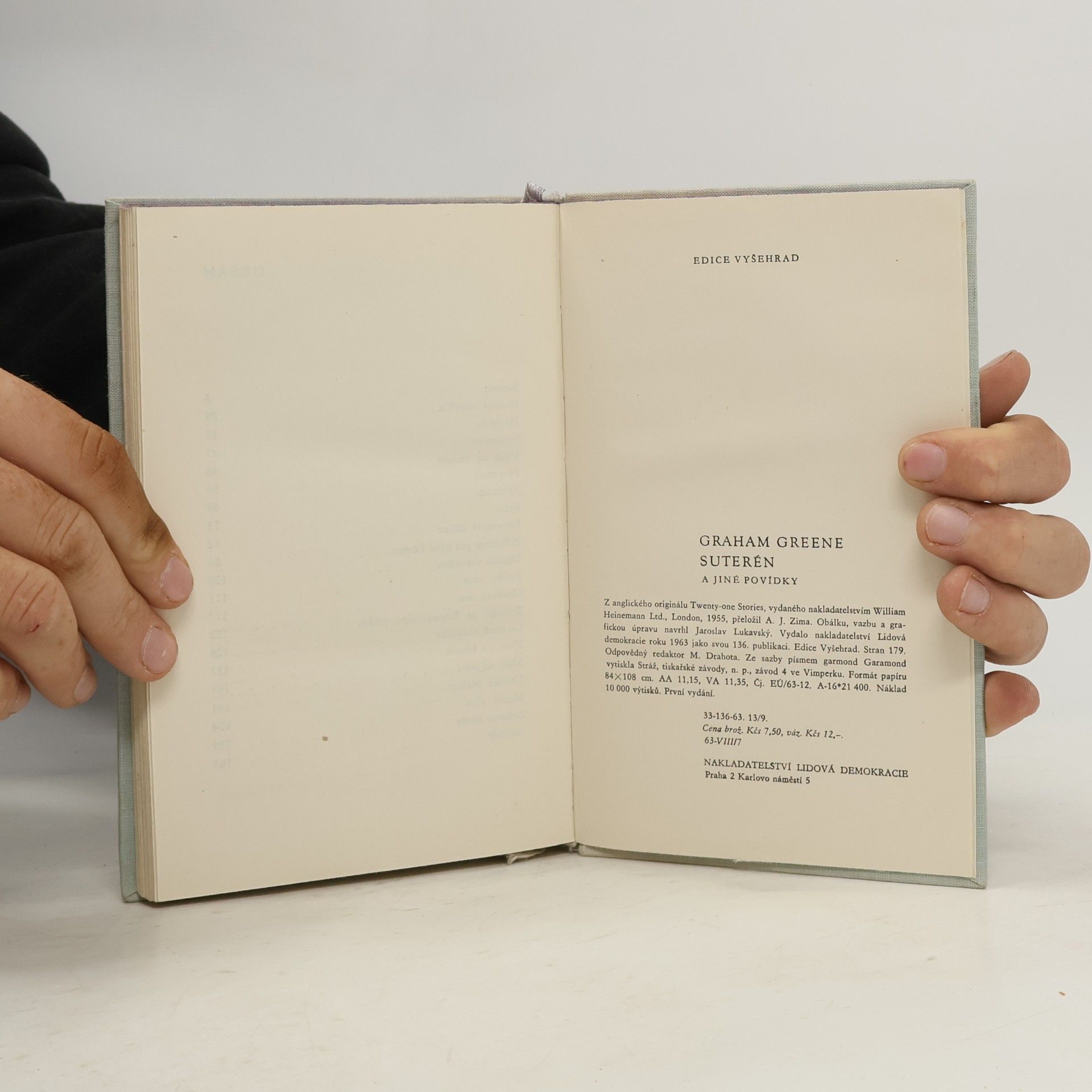 Graham Greene Suterén a jiné povídky