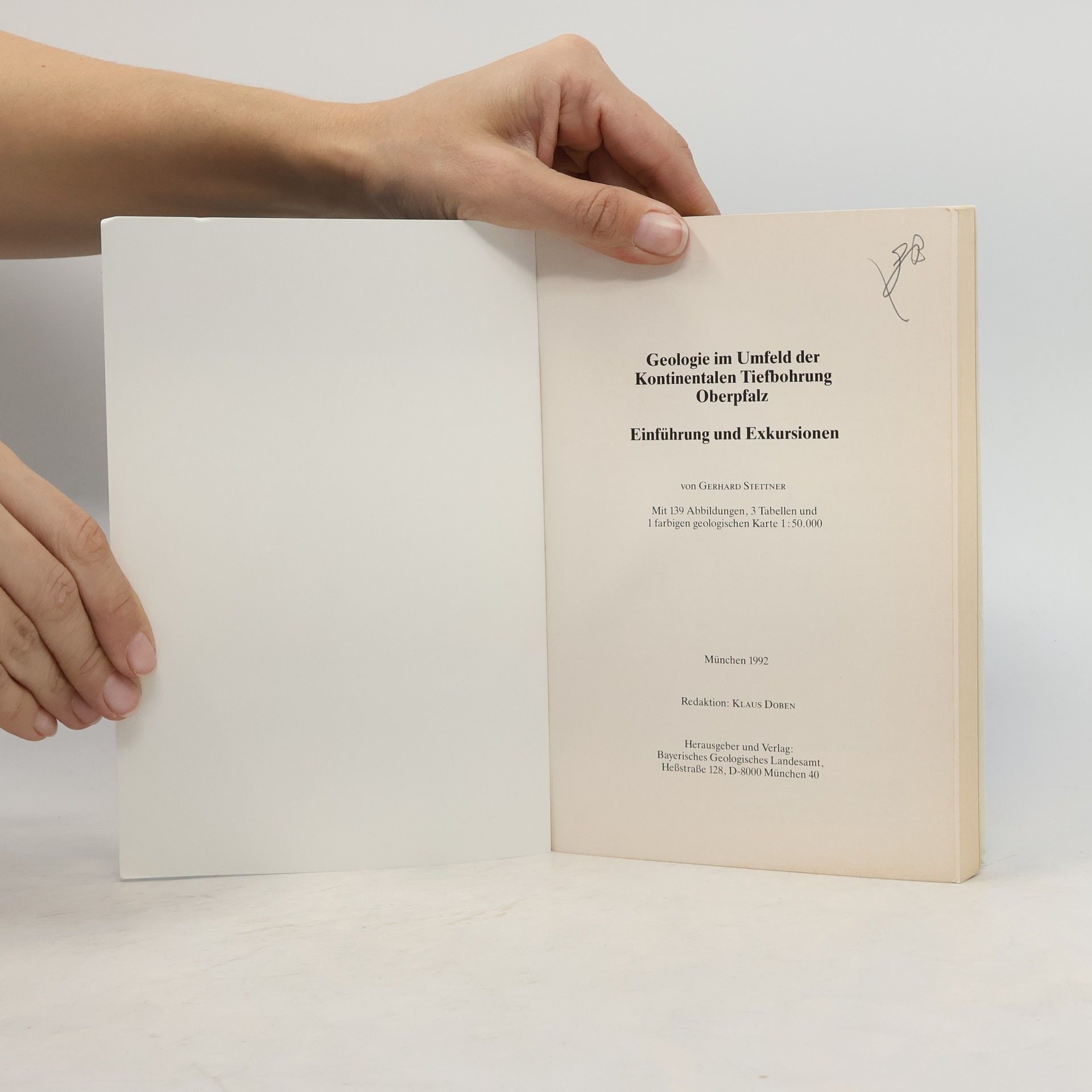 Gerhard Stettner Geologie im Umfeld der Kontinentalen Tiefbohrung Oberpfalz