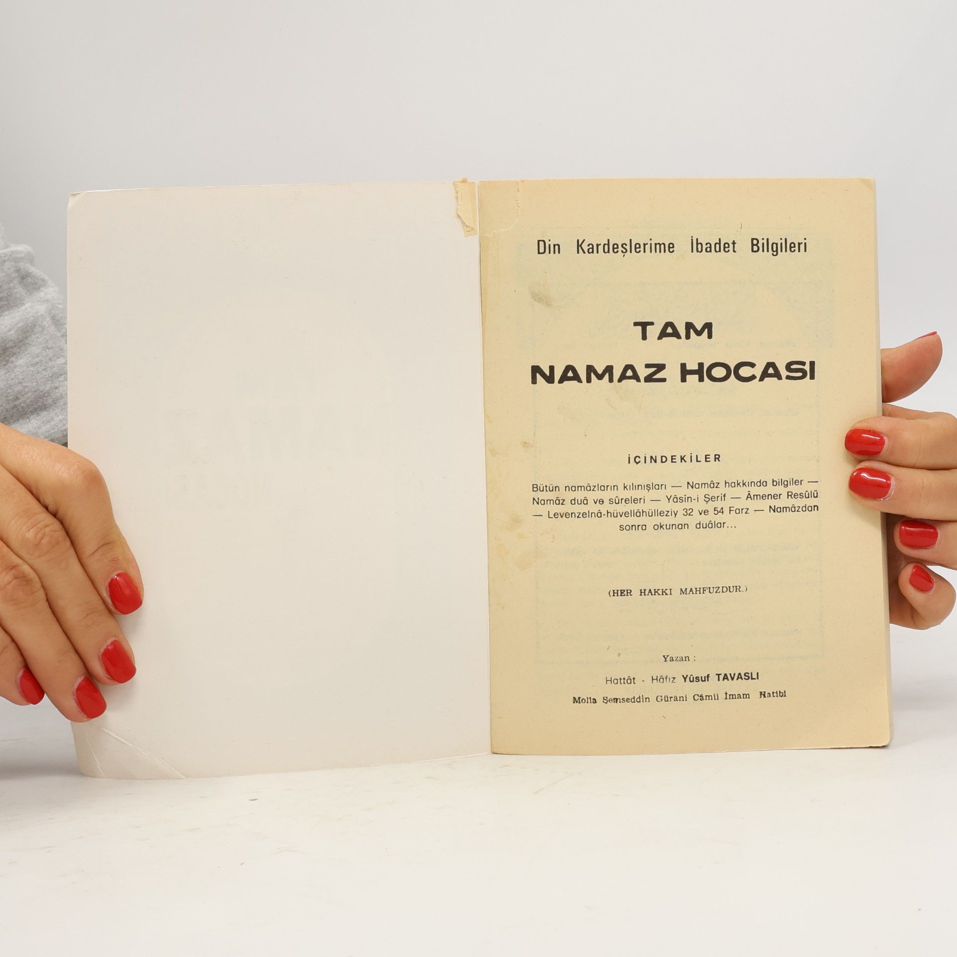Yusuf Tavasli Tam Namaz Hocasi