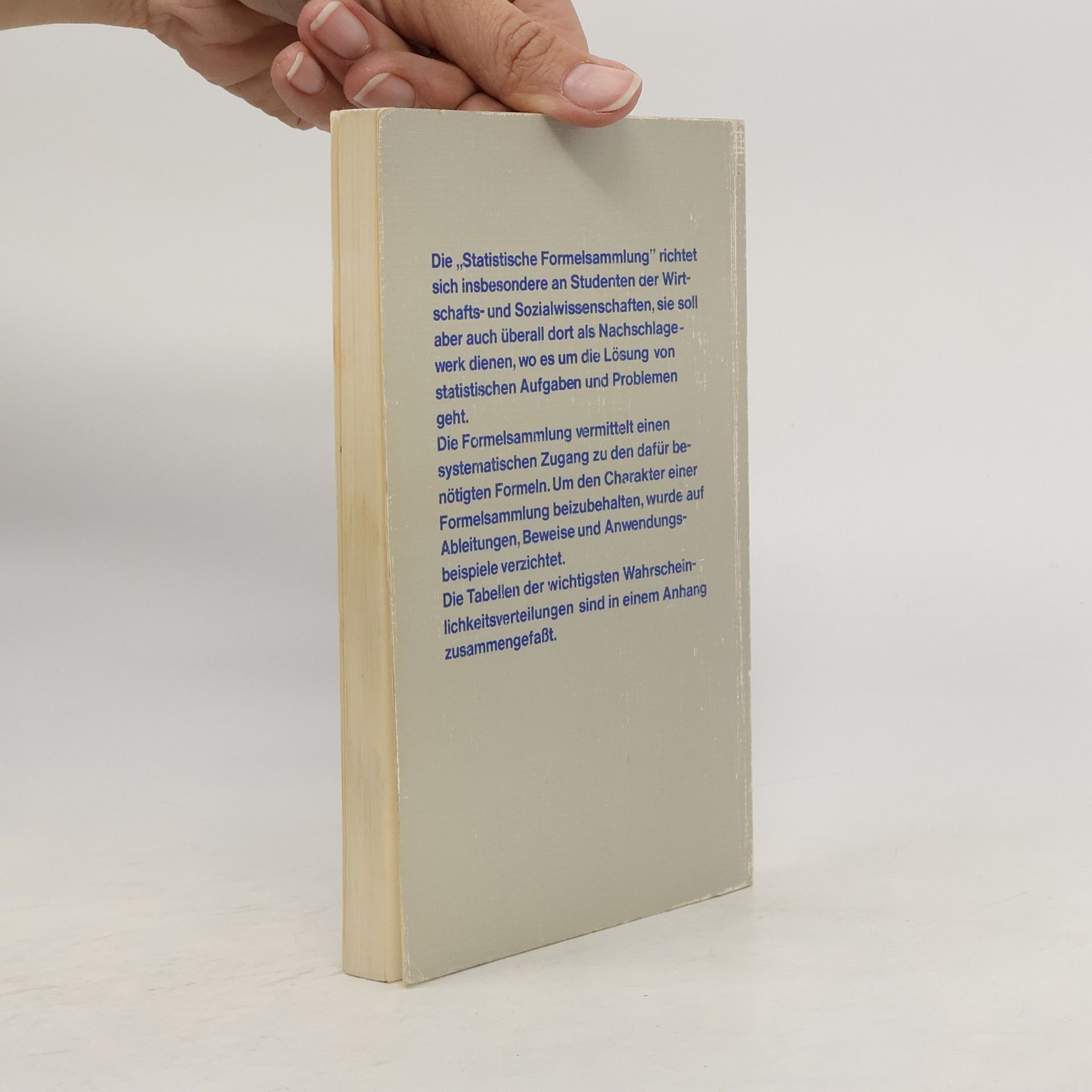 Horst Rinne Statistische Formelsammlung