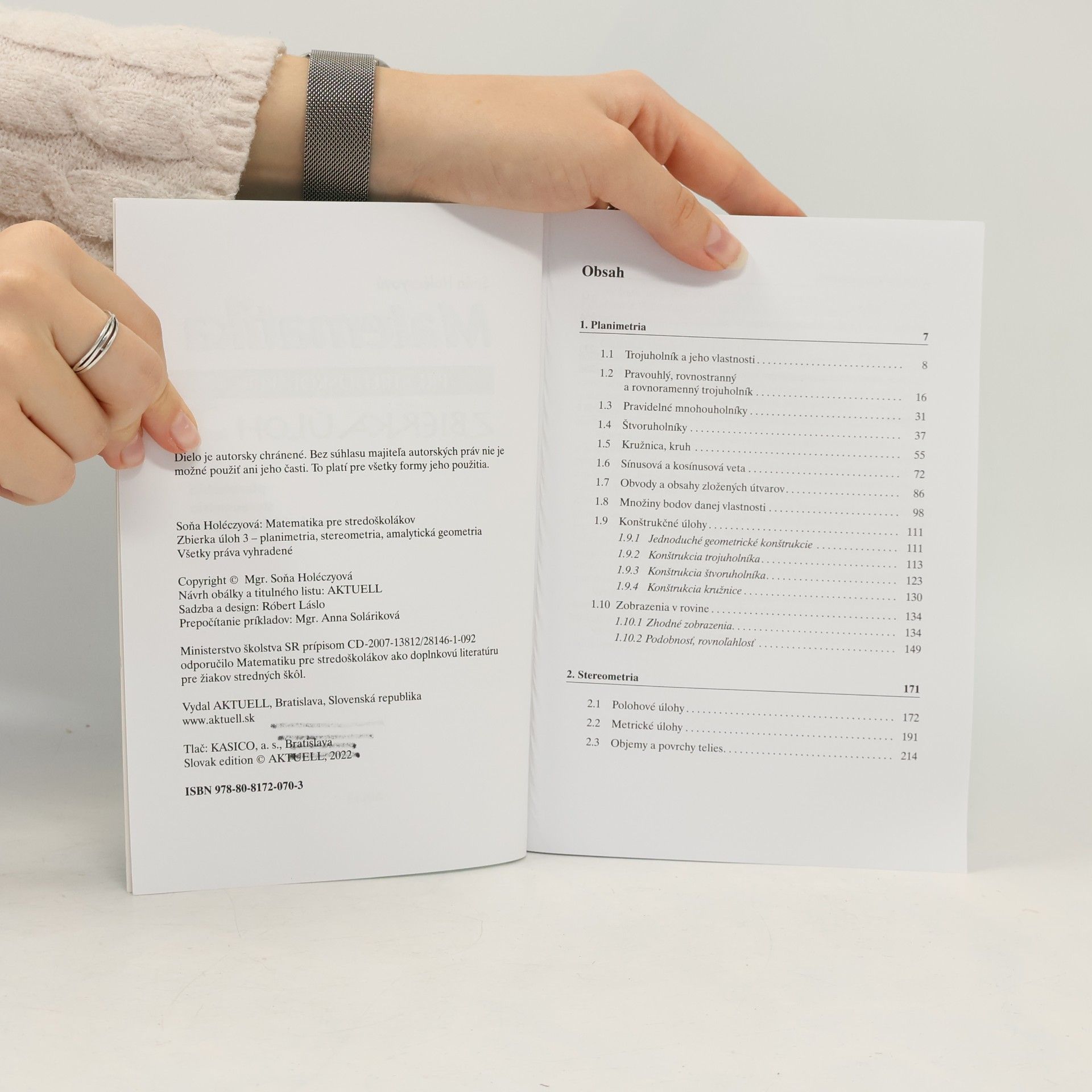 Soňa Holéczyová Matematika pre stredoškolákov. Zbierka úloh 3